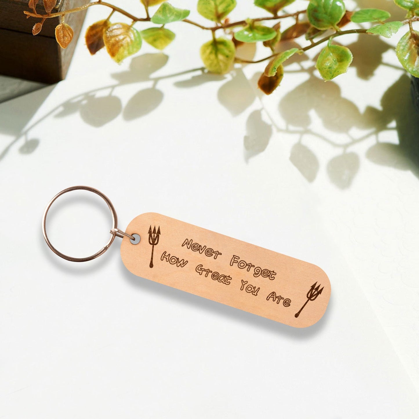 Never Forget How Great You Are Keychain V2