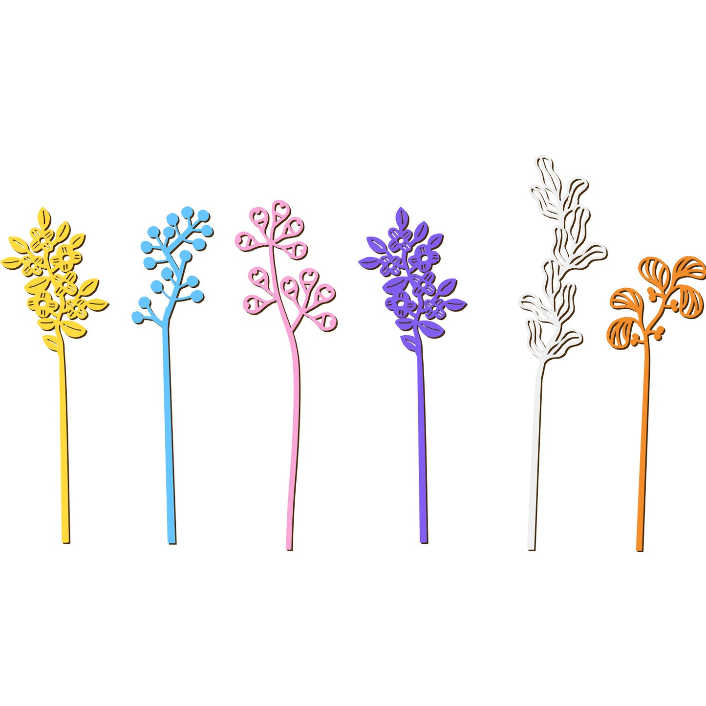Wooden flower bouquet decoration