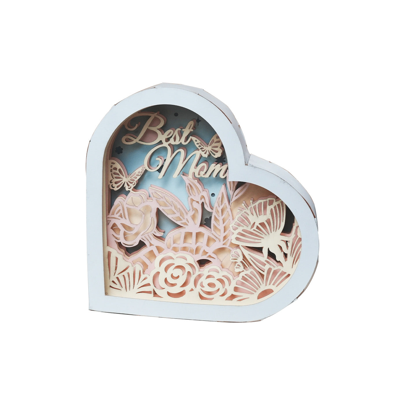 Mothers Day Multi-Layer Paper Craft Lamp