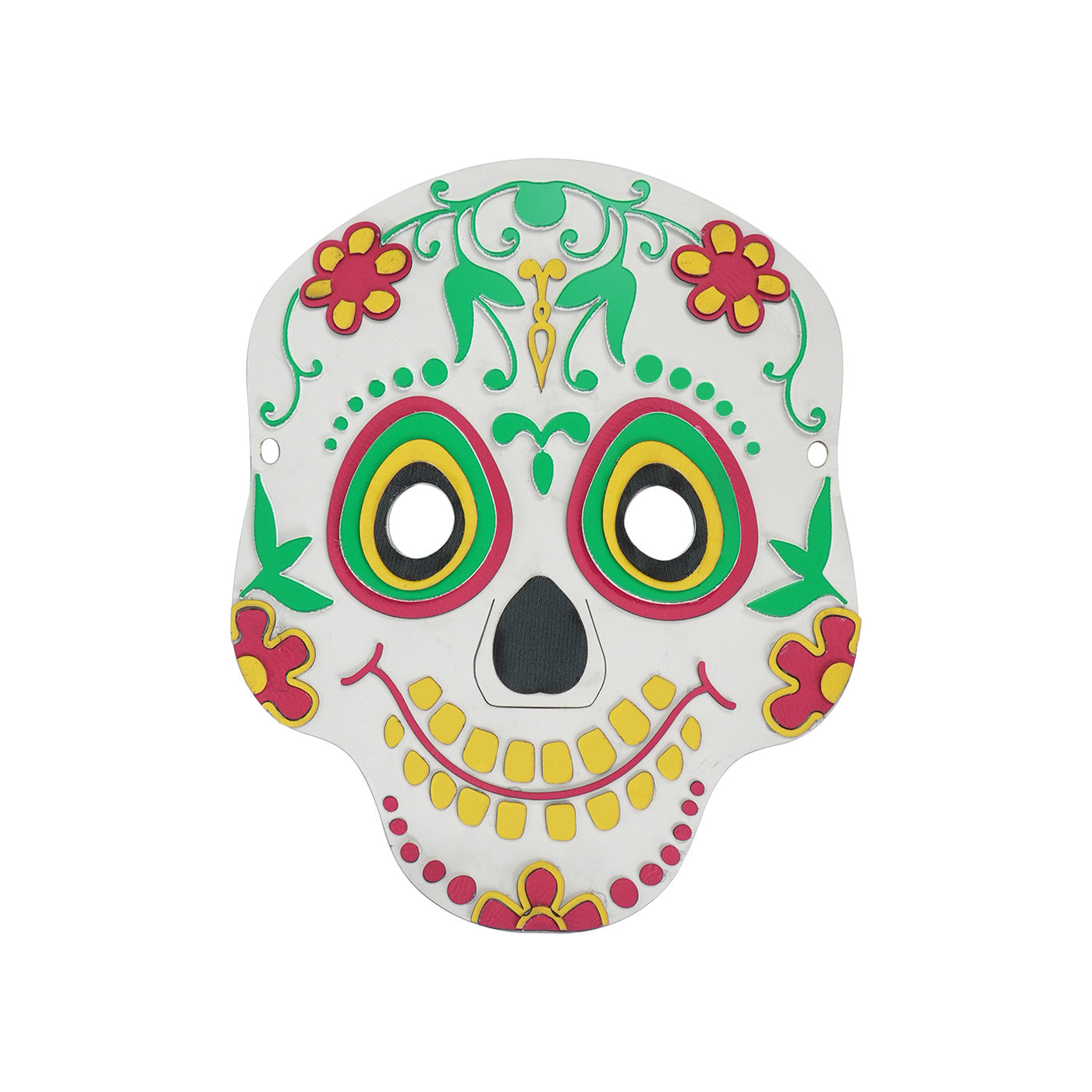 Day of the Dead Dia De Los Muertos Skull Leather Mask