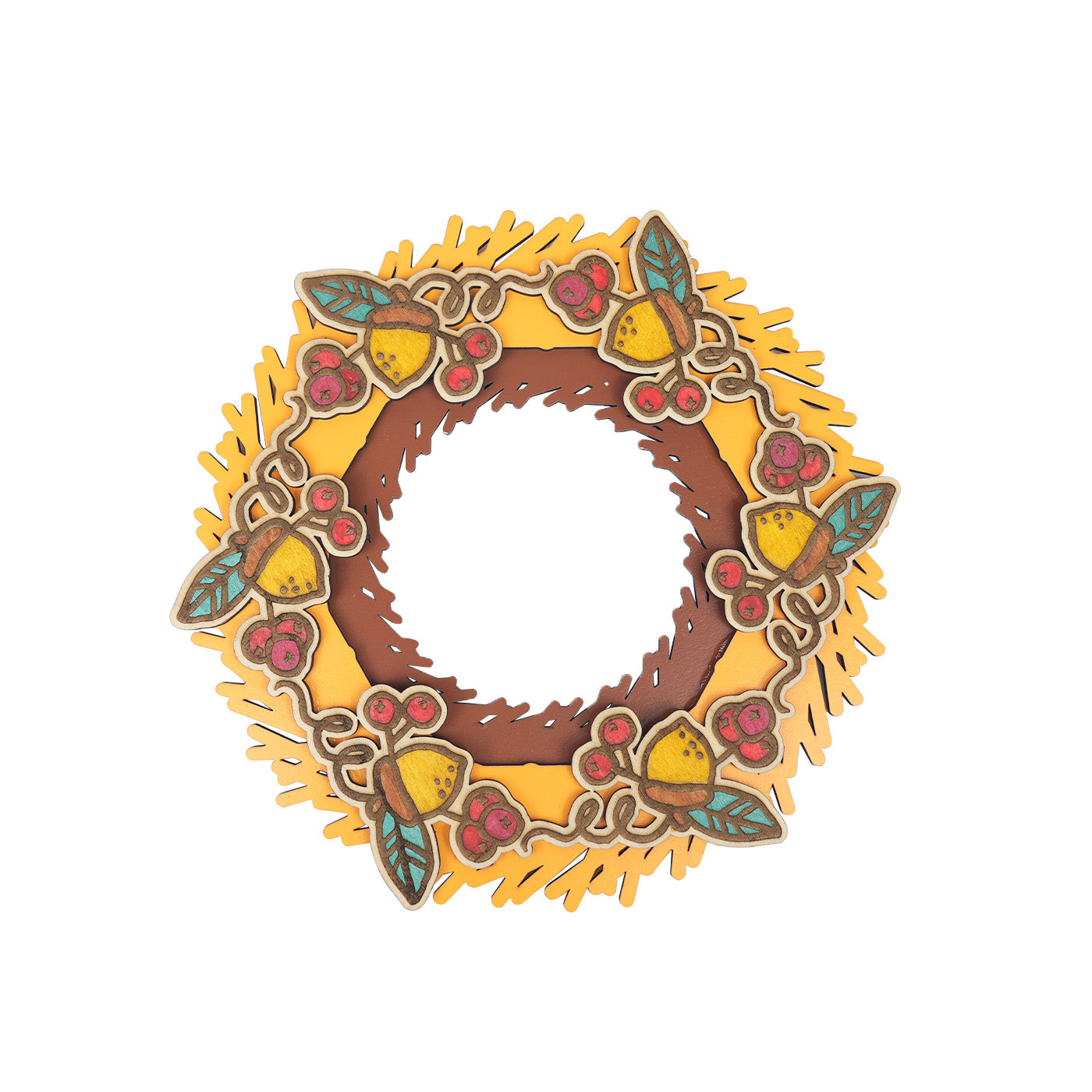Autumn Straw Wreath Decoration