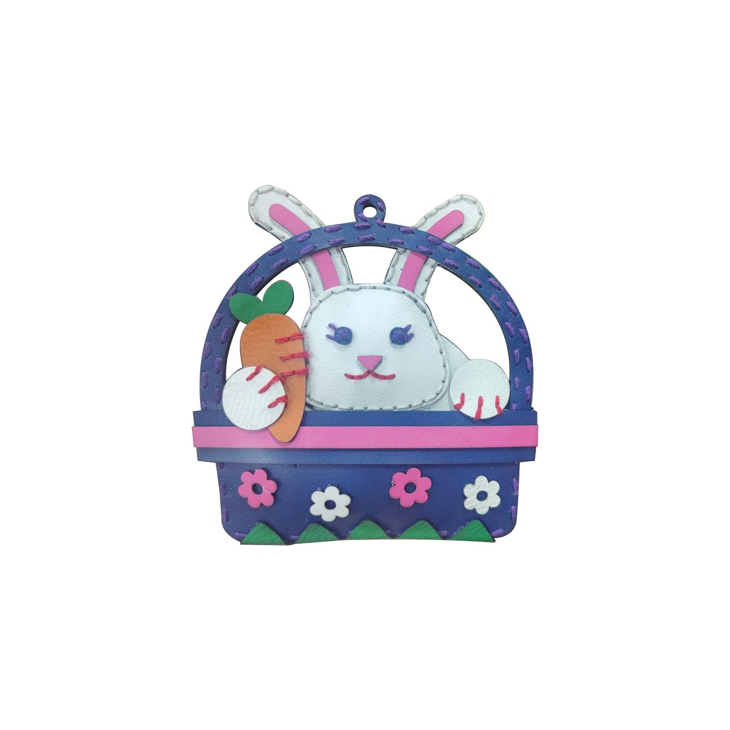 Easter Leather Bunny Doll Charm