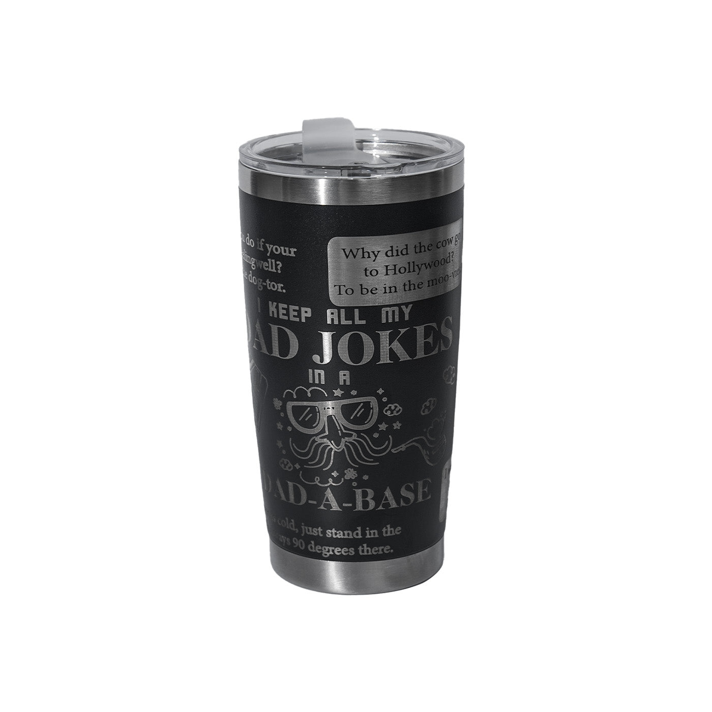 Fathers Day Dad Jokes Tumbler Engraving