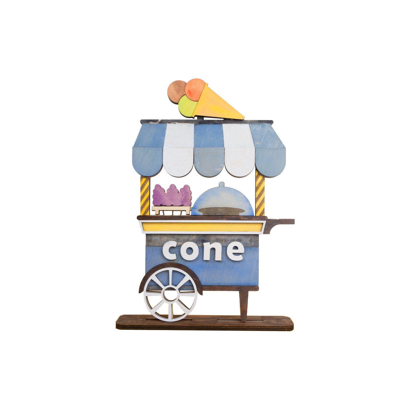 Summer Ice Cream Cart Standing Sign