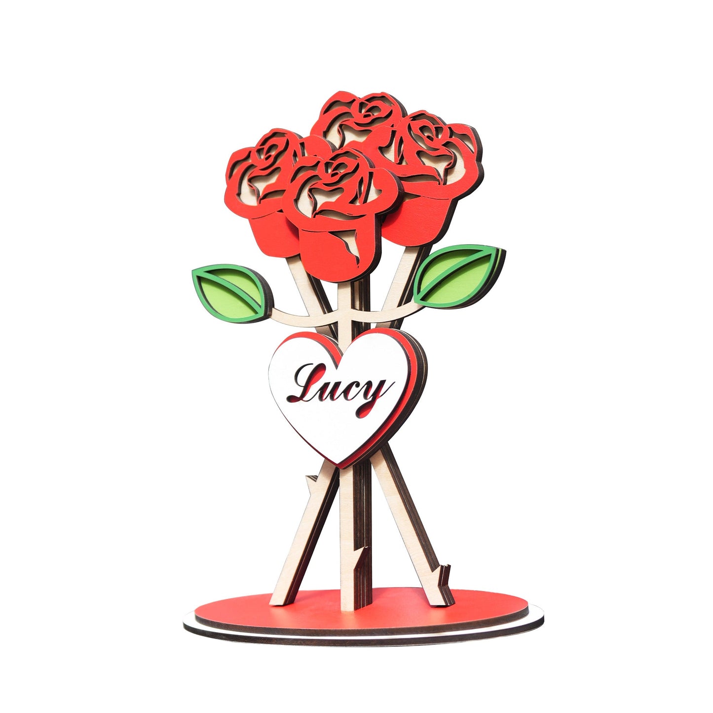 Rose Bouquet Standing Sign