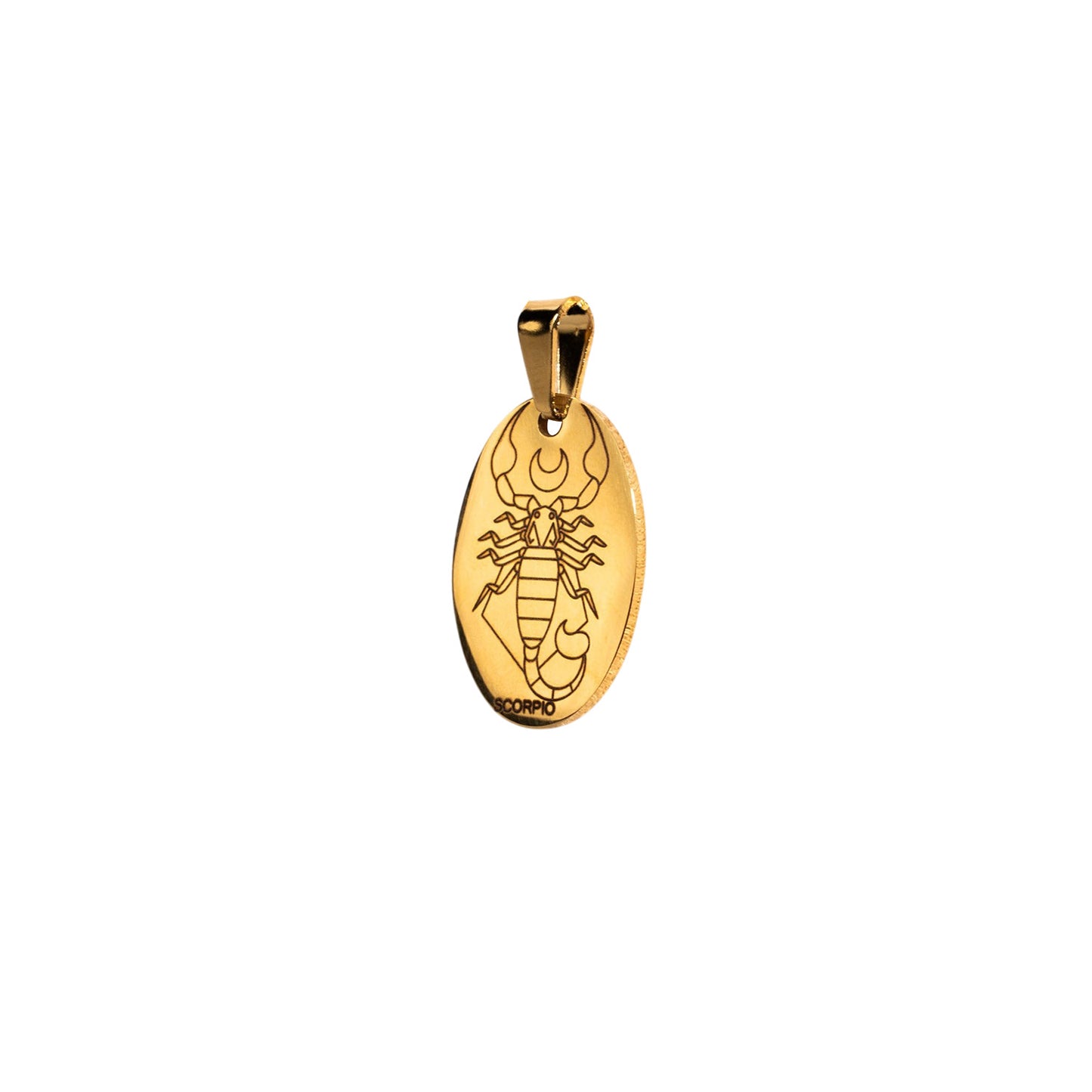 Metal Pendant Engraving For Scorpio