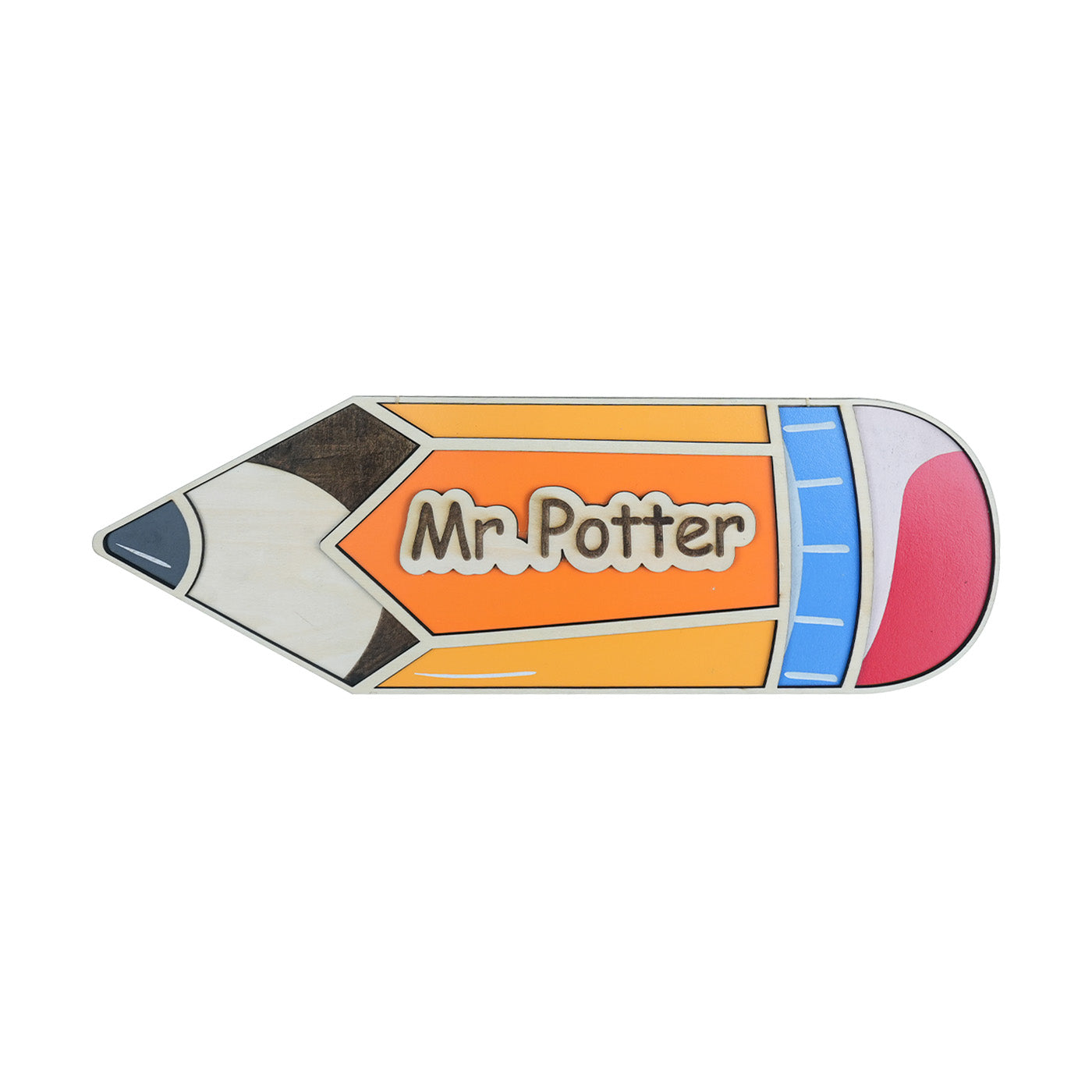Pencil Name Door Plate