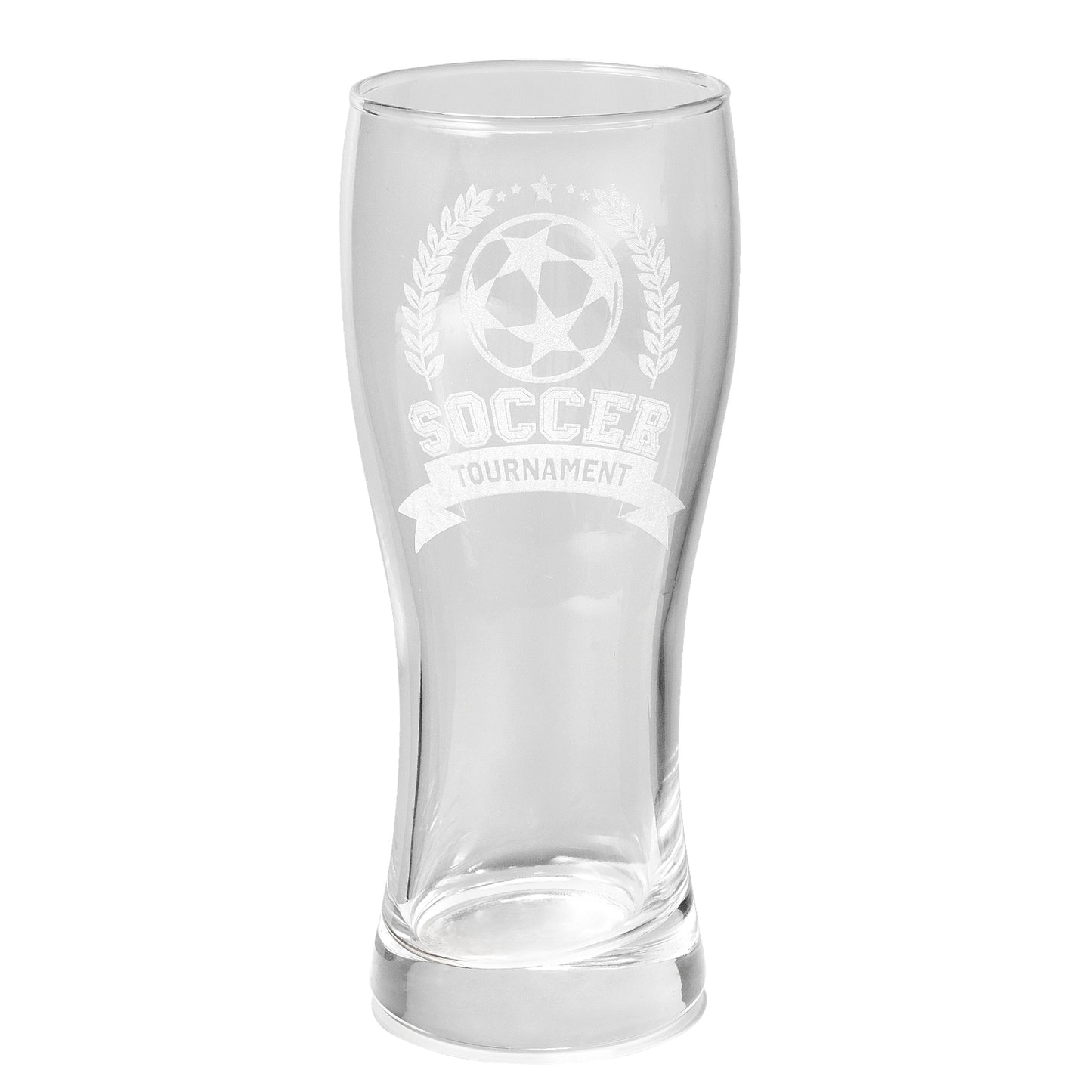 Soccer Match Beer Glass Engraving