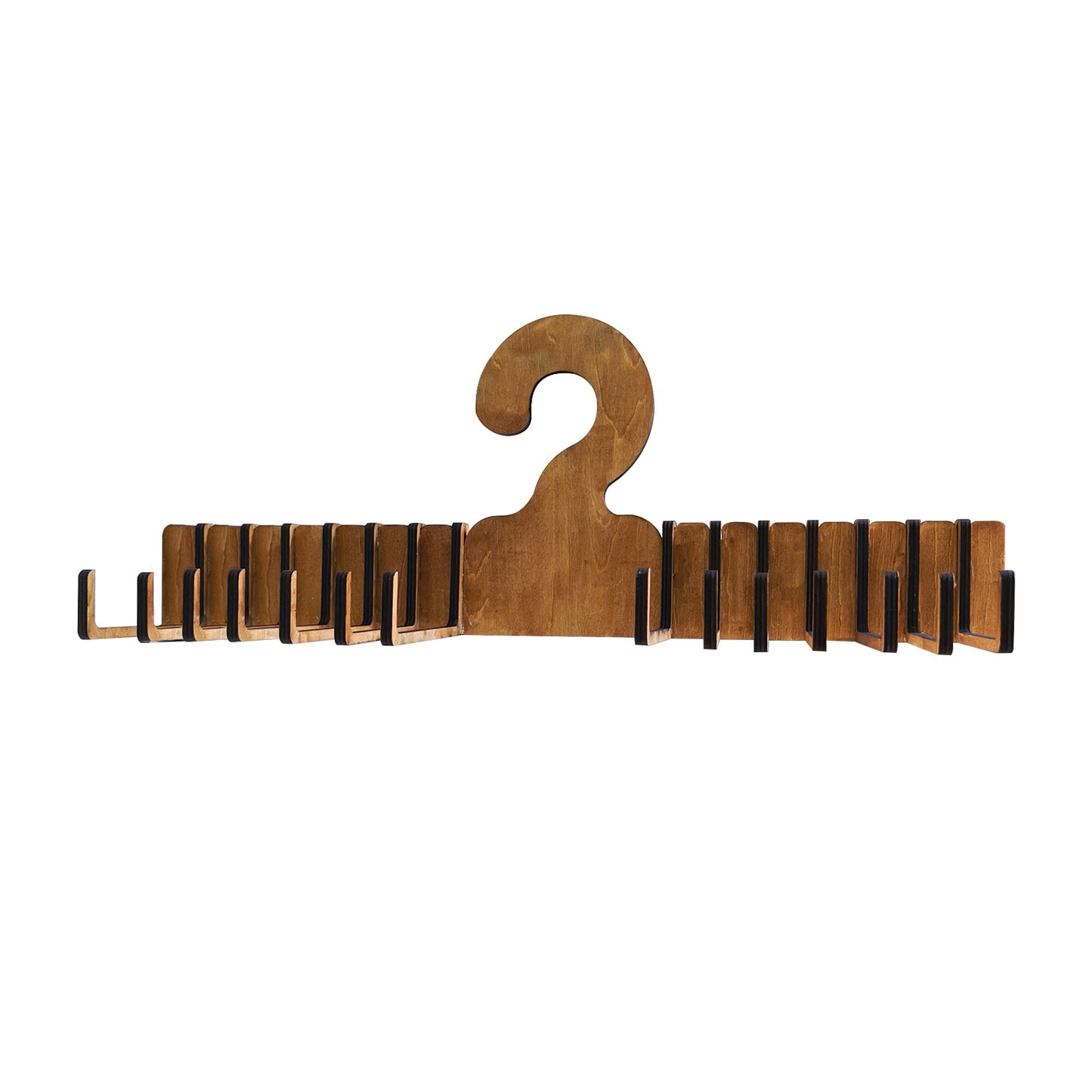 Wooden Necktie Belt Organizer Hanger