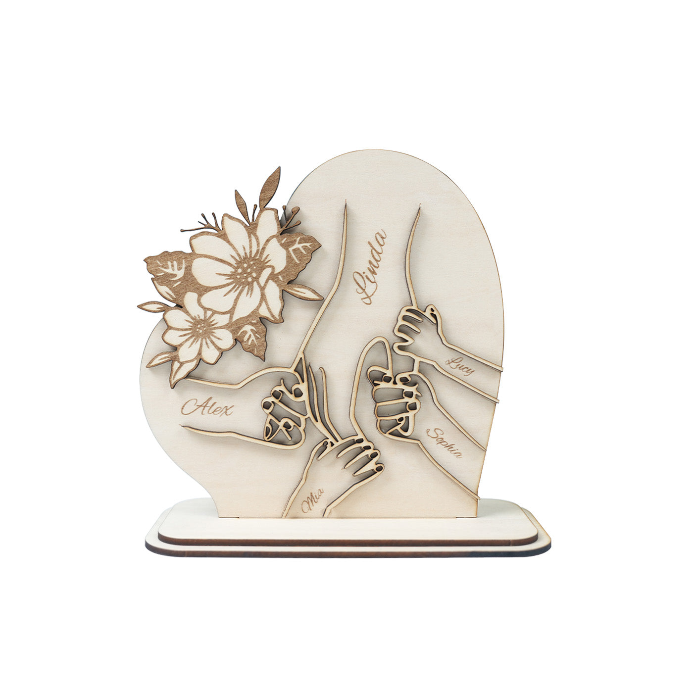 Mothers Day Heart Shaped Ornament