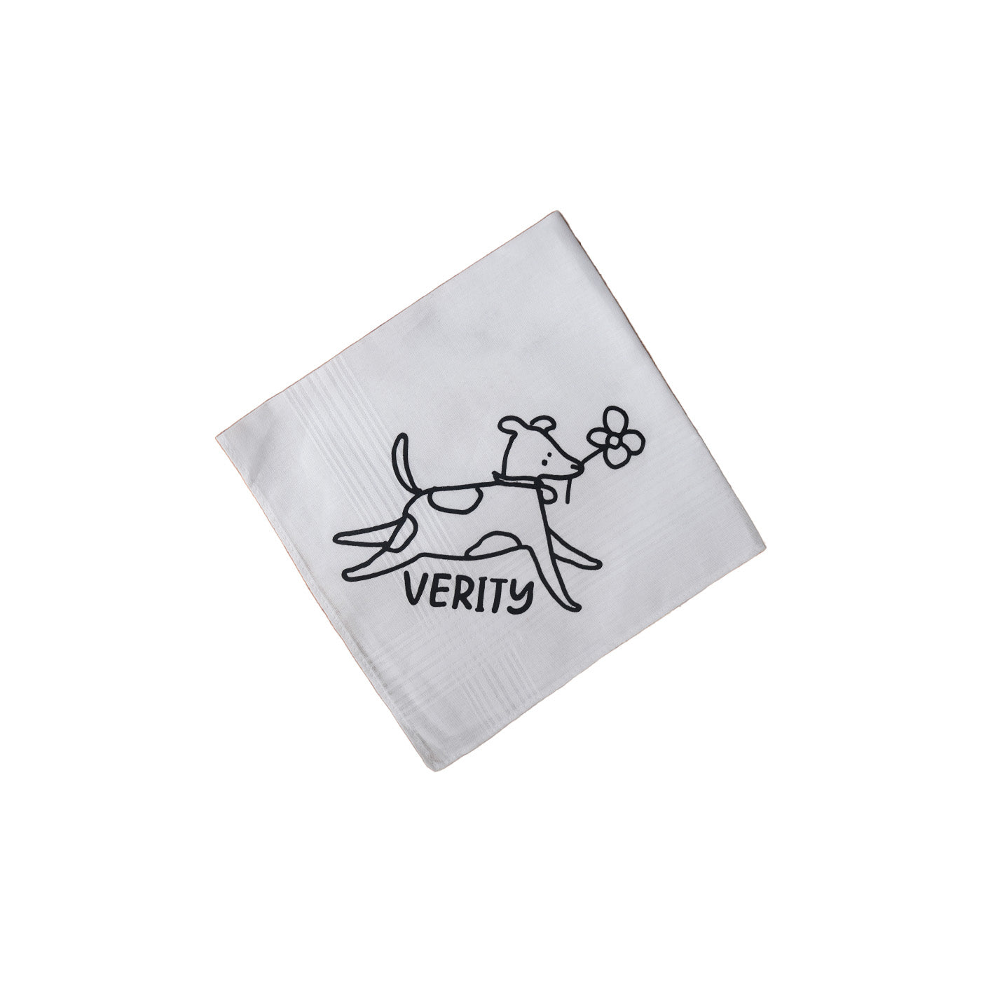 Dog with flower heat trasfer vinyl pattern