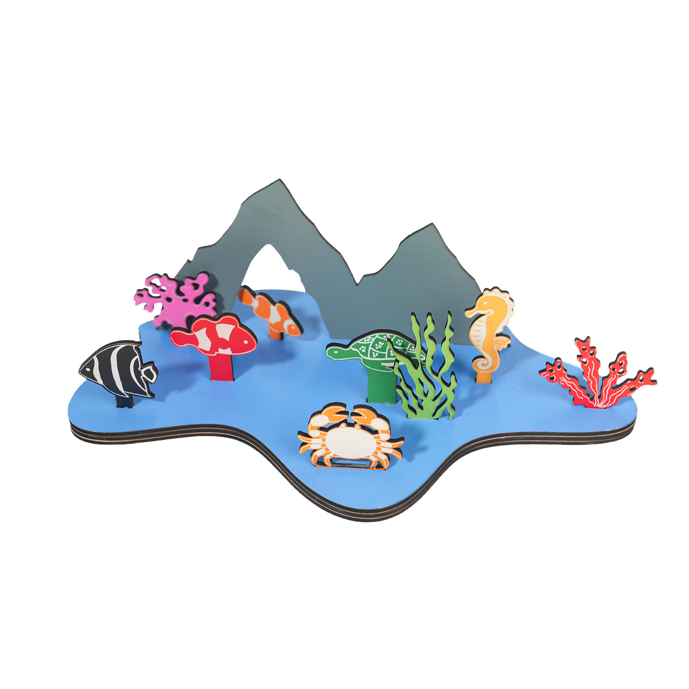 Summer Theme Wooden Ocean Ornament