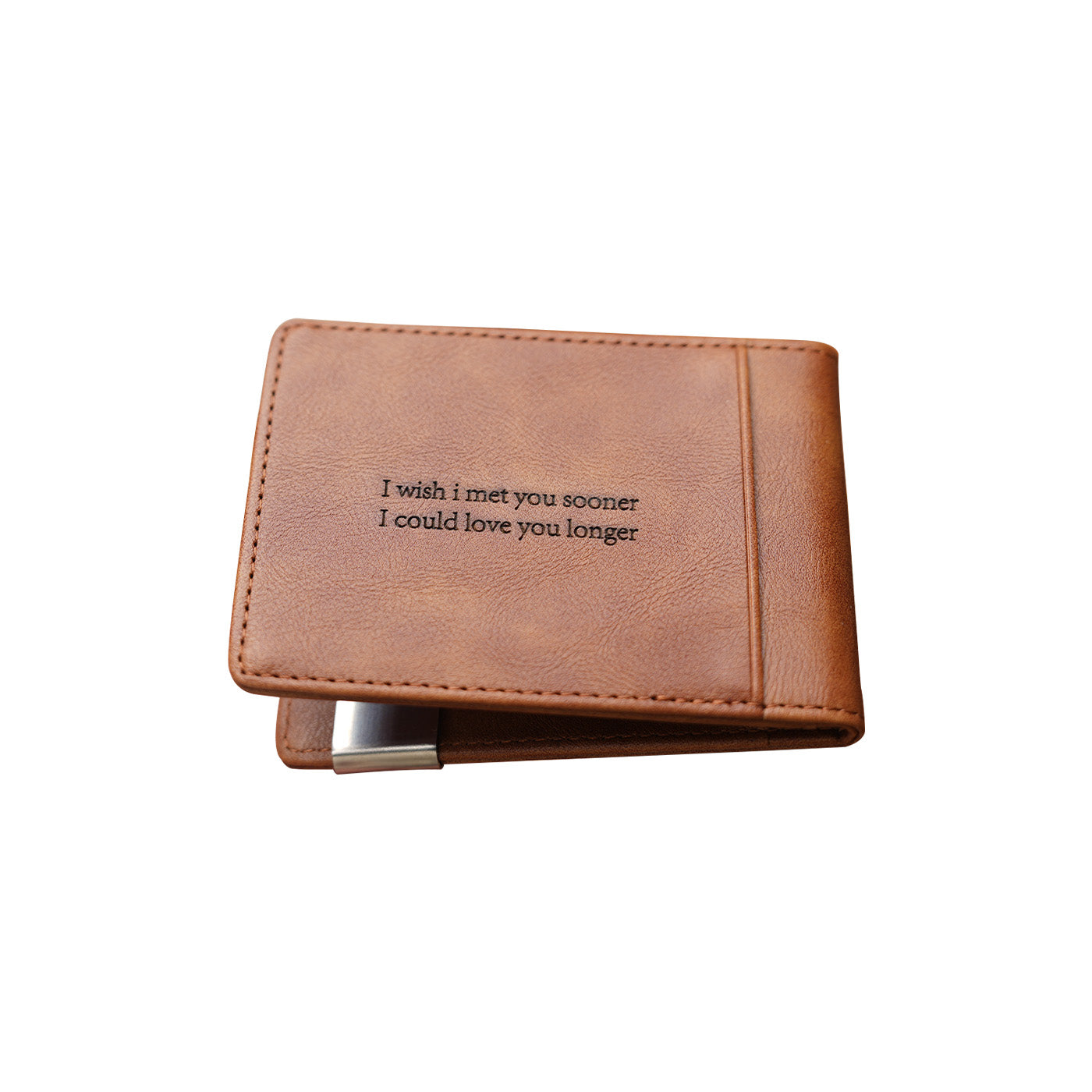 Leather wallet engraving