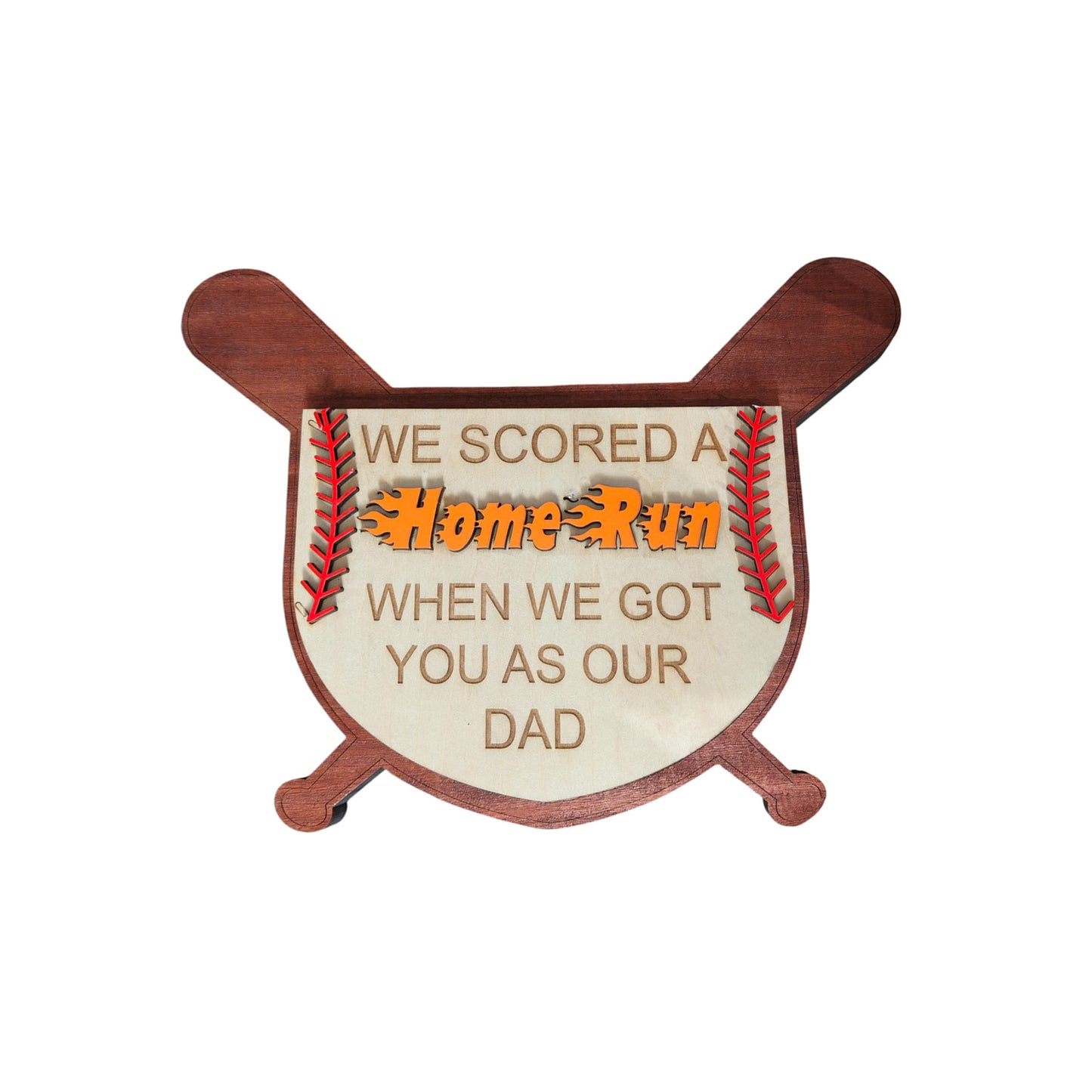 Father's Day Baseball Plaque