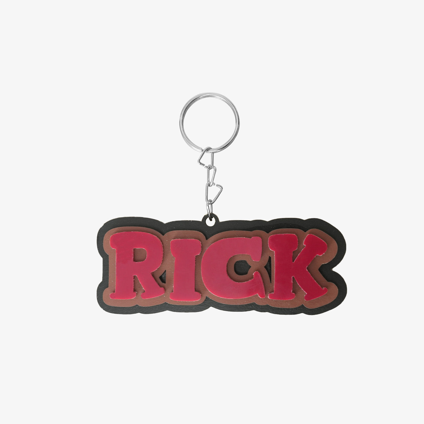 Multi-layer acrylic red keychain