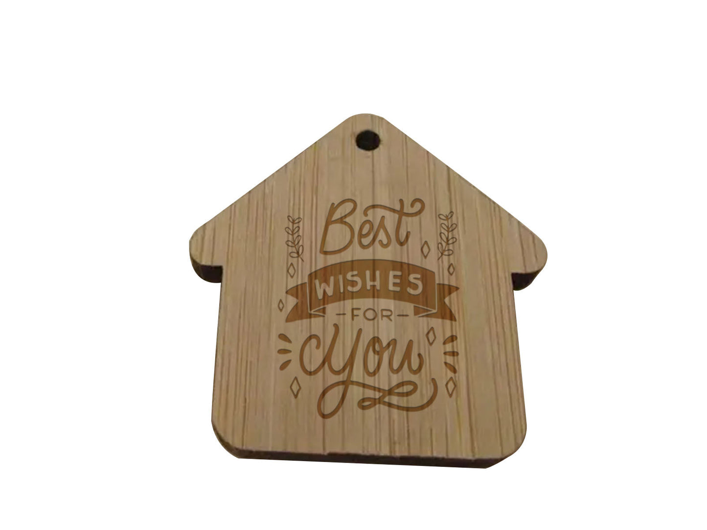 Wooden Keychain Pendant 03