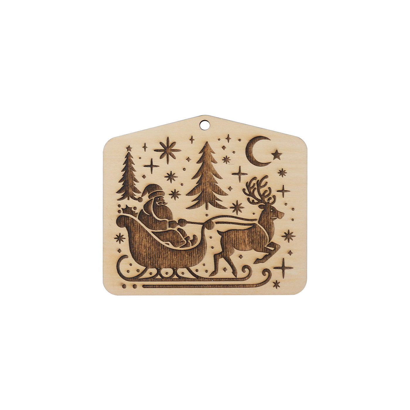 Christmas Snow Sleigh Coaster Ornament