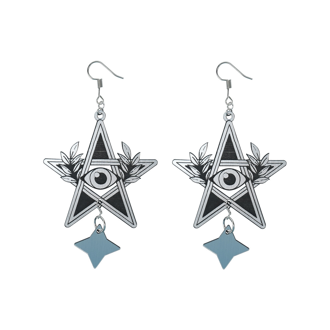 ABS acrylic star earrings