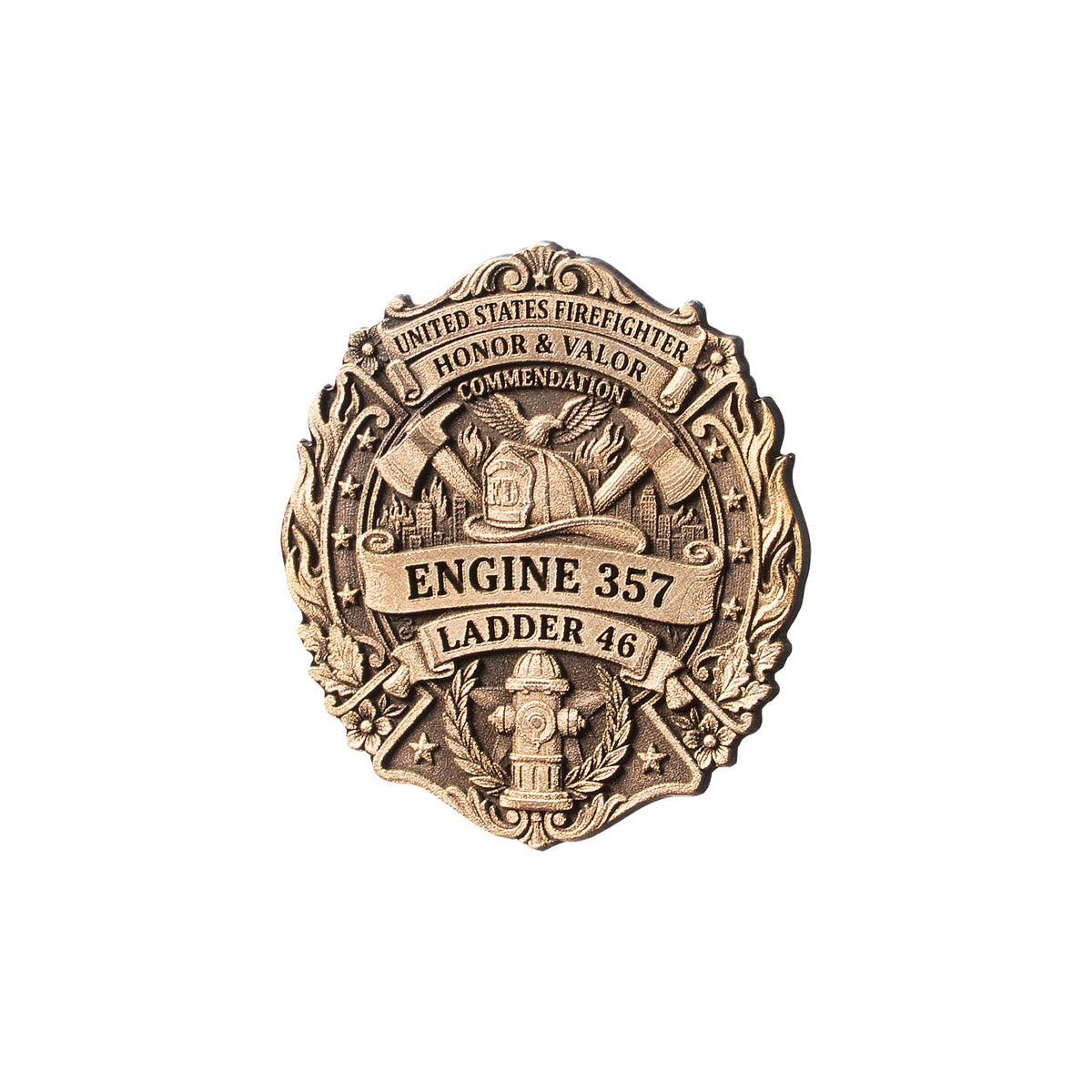 Firefighter Honor Badge Pin Lapel