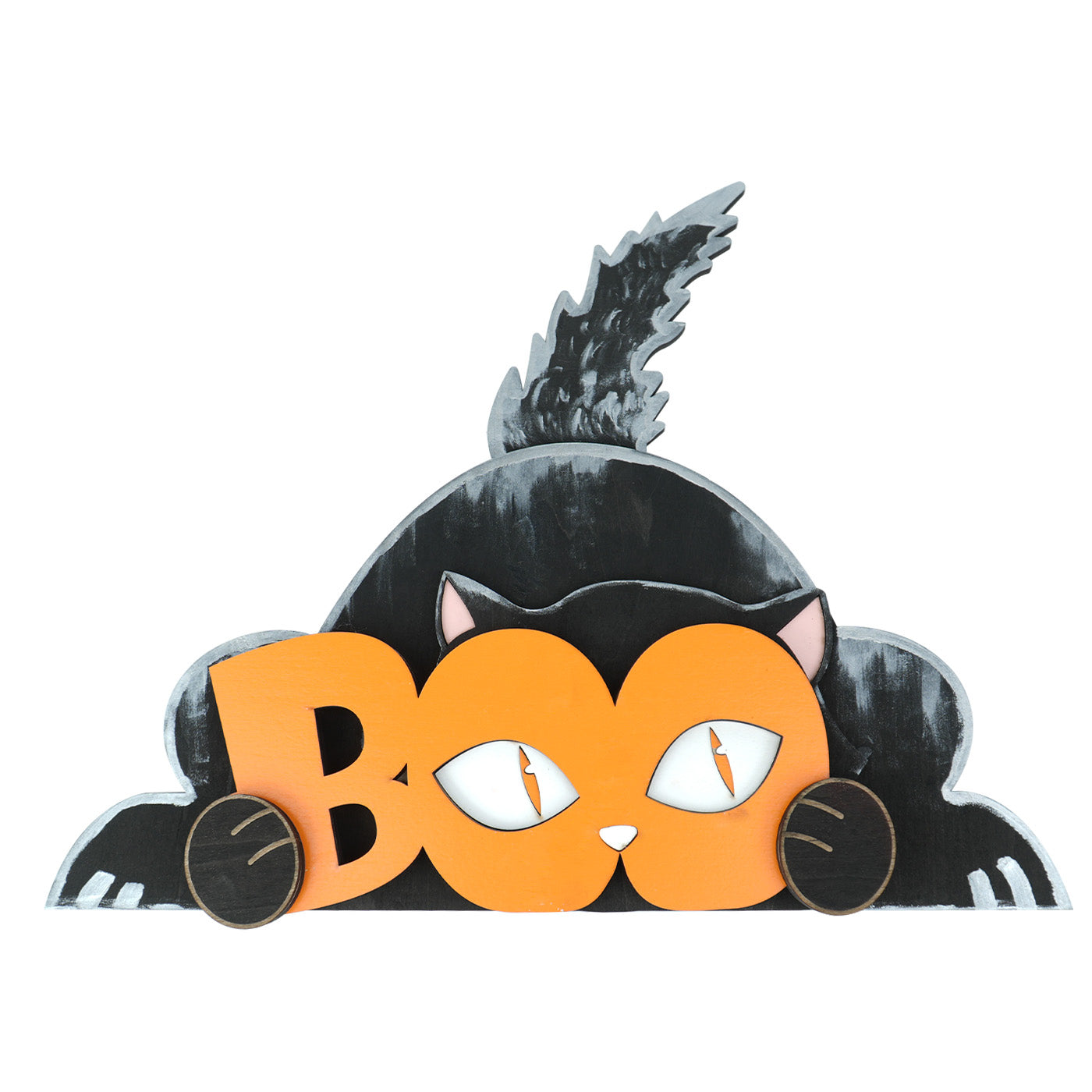 boo cat corner decoration