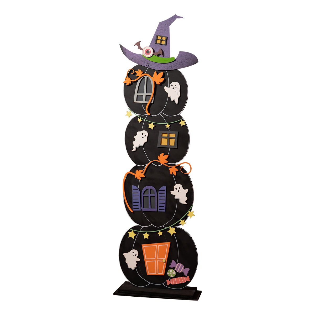 Halloween Pumpkin House Extended Ornament