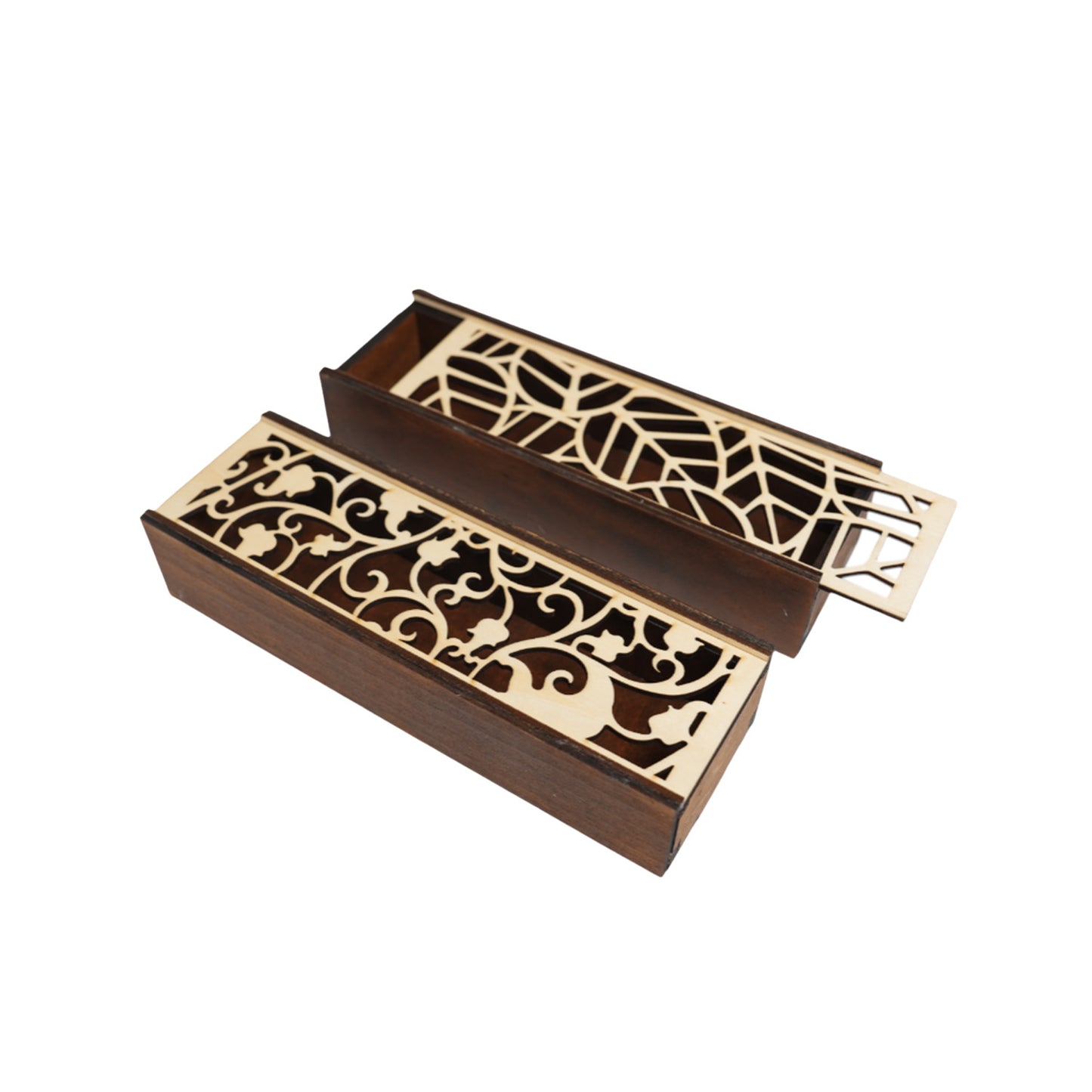 Wooden pull-out pencil case