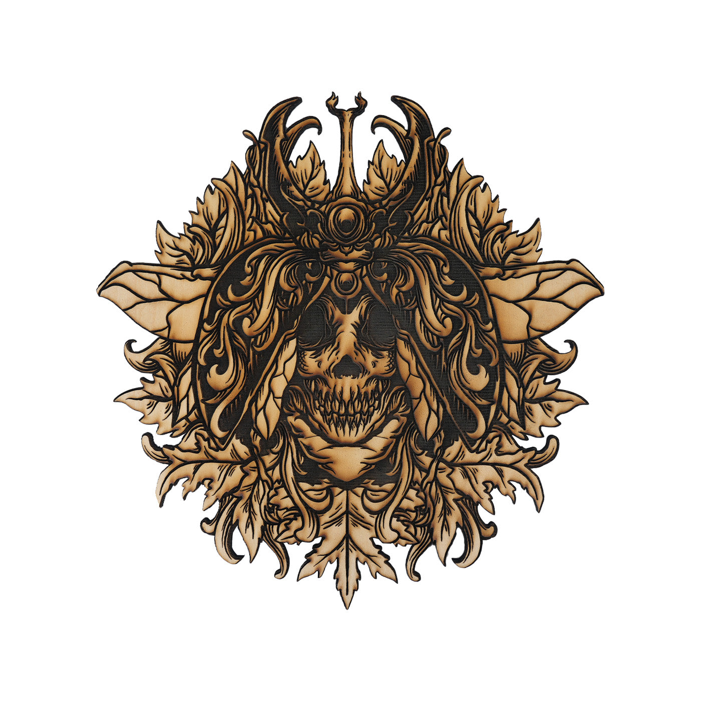 Ghost-face Hawkmoth 3D Deep Engraving Pattern