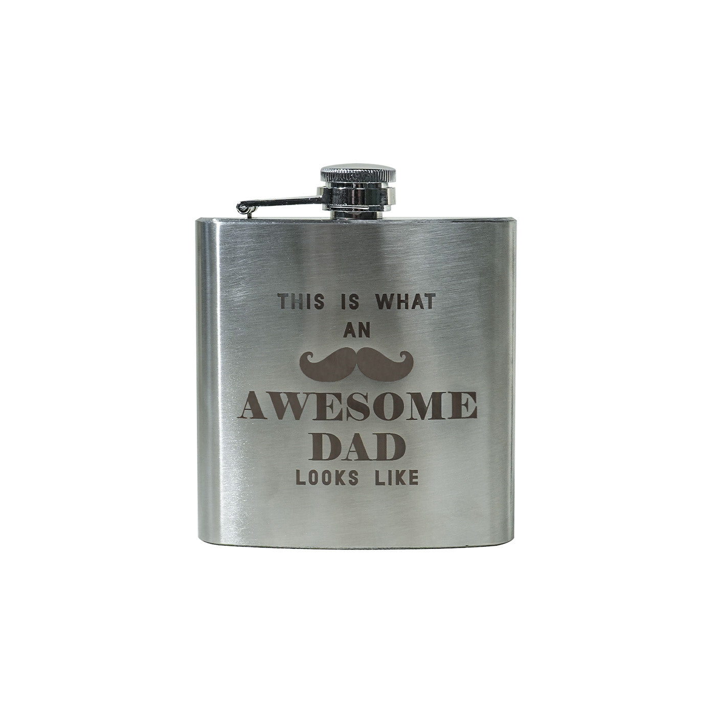 Fathers Day Whiskey Flask Engraving