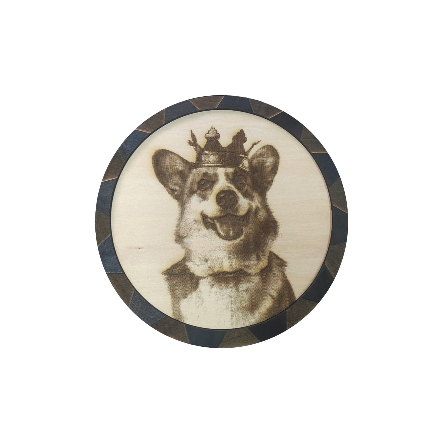 Corgi Prince Precision Fine Engraving