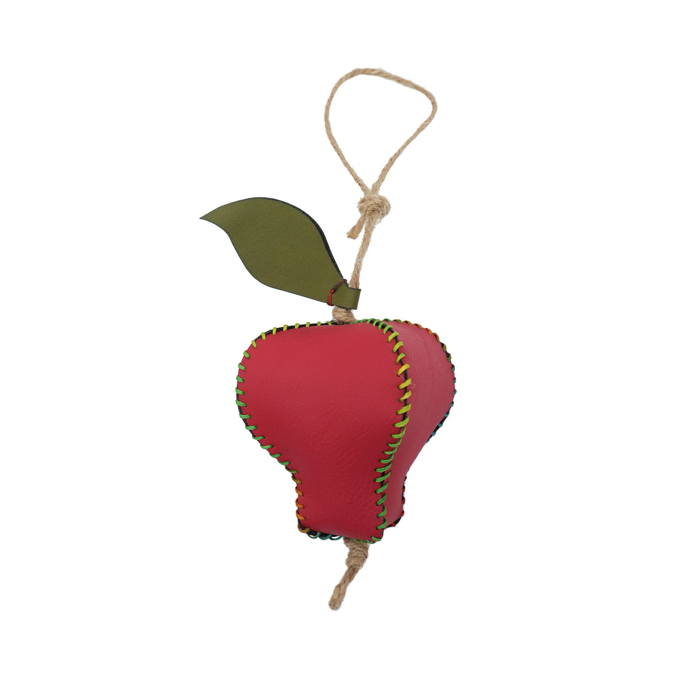 Leather Apple Hanging Ornament