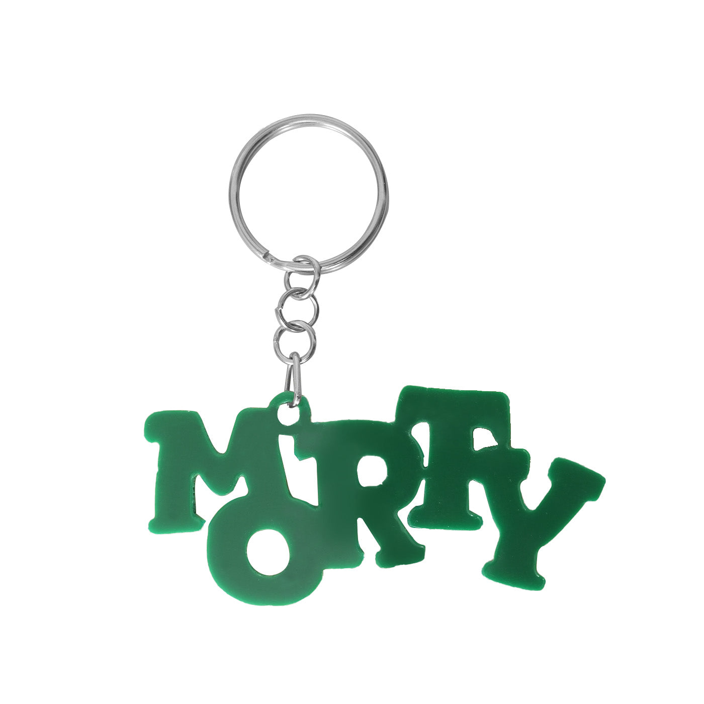 Green acrylic keychain