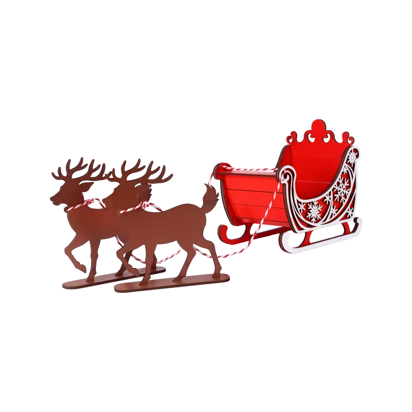 Christmas Themed Reindeer Sleigh Candy Box