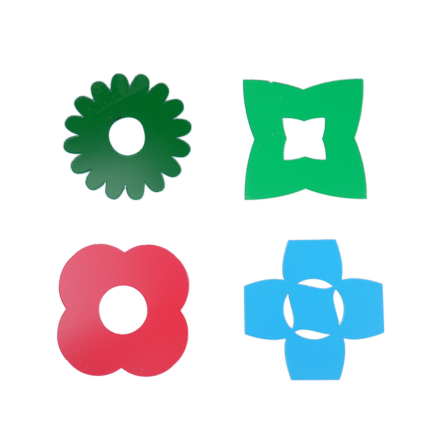 Shapes acrylic coasters