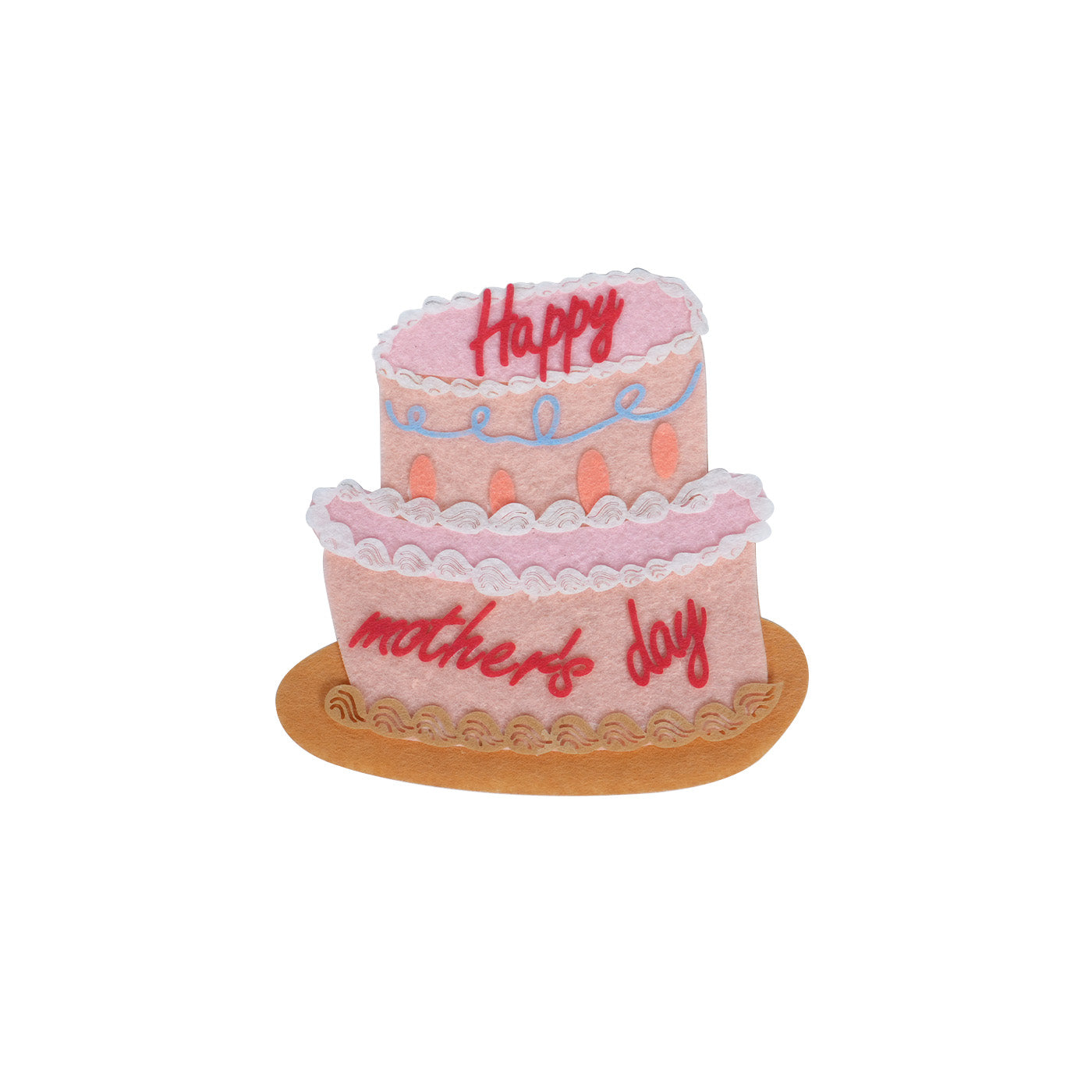 Craft Felt Cake Card