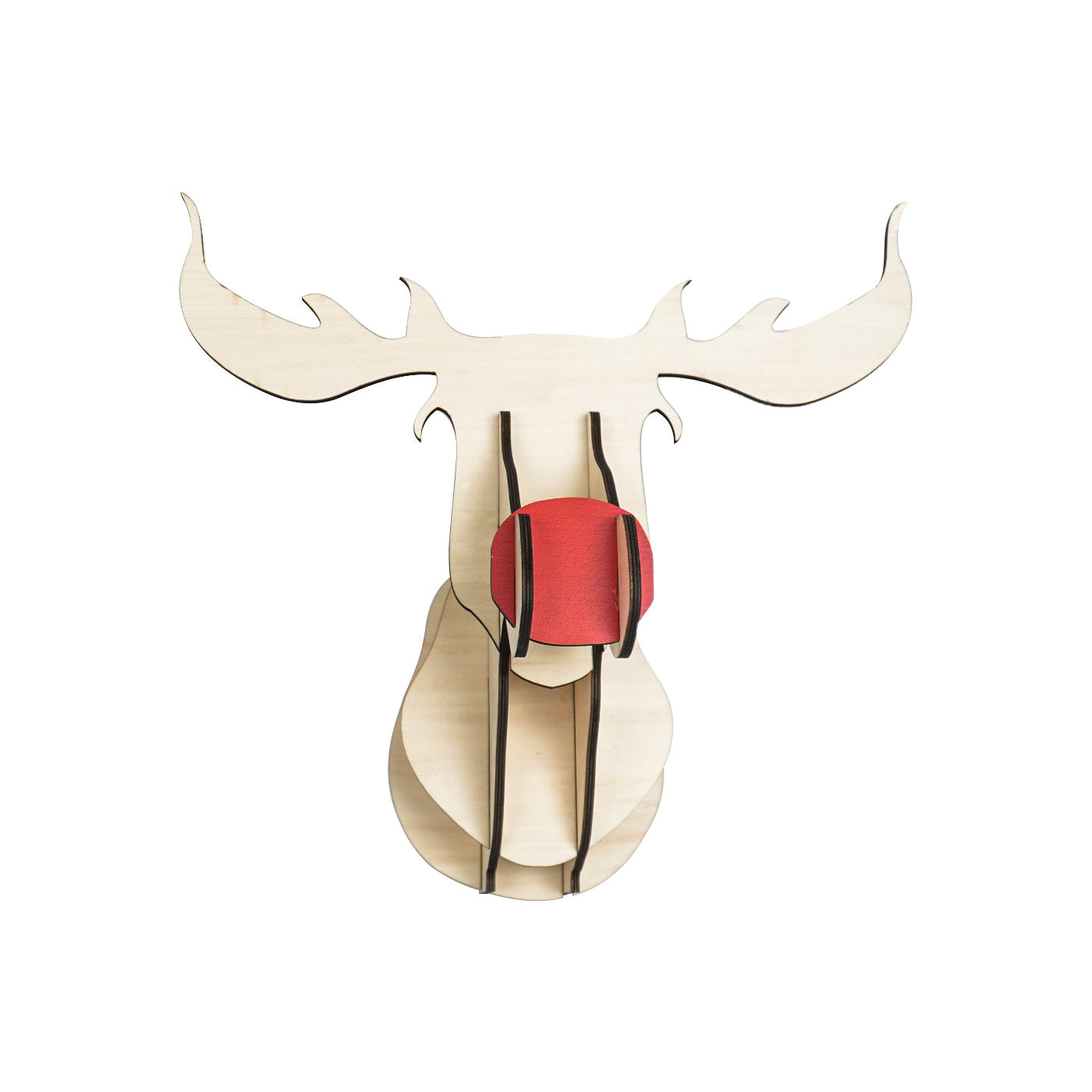 Wooden reindeer wall decoration