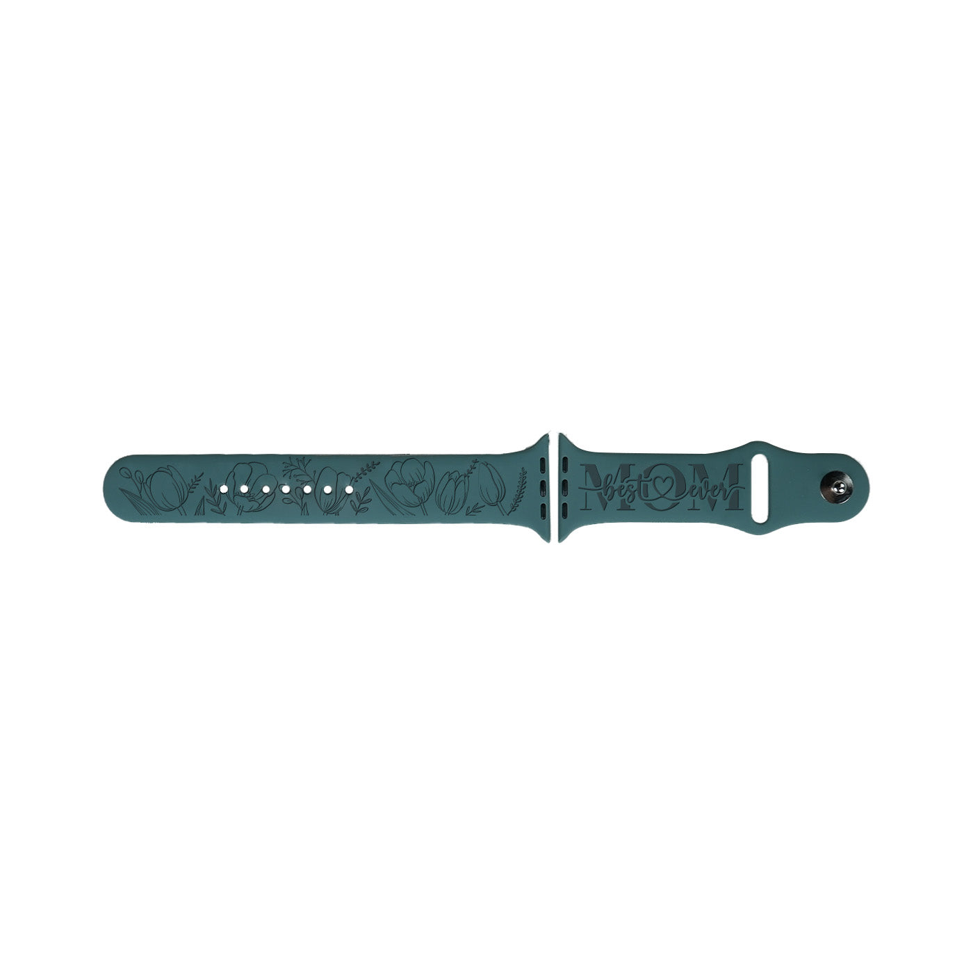 Mothers Day Floral Watch Strap Engraving