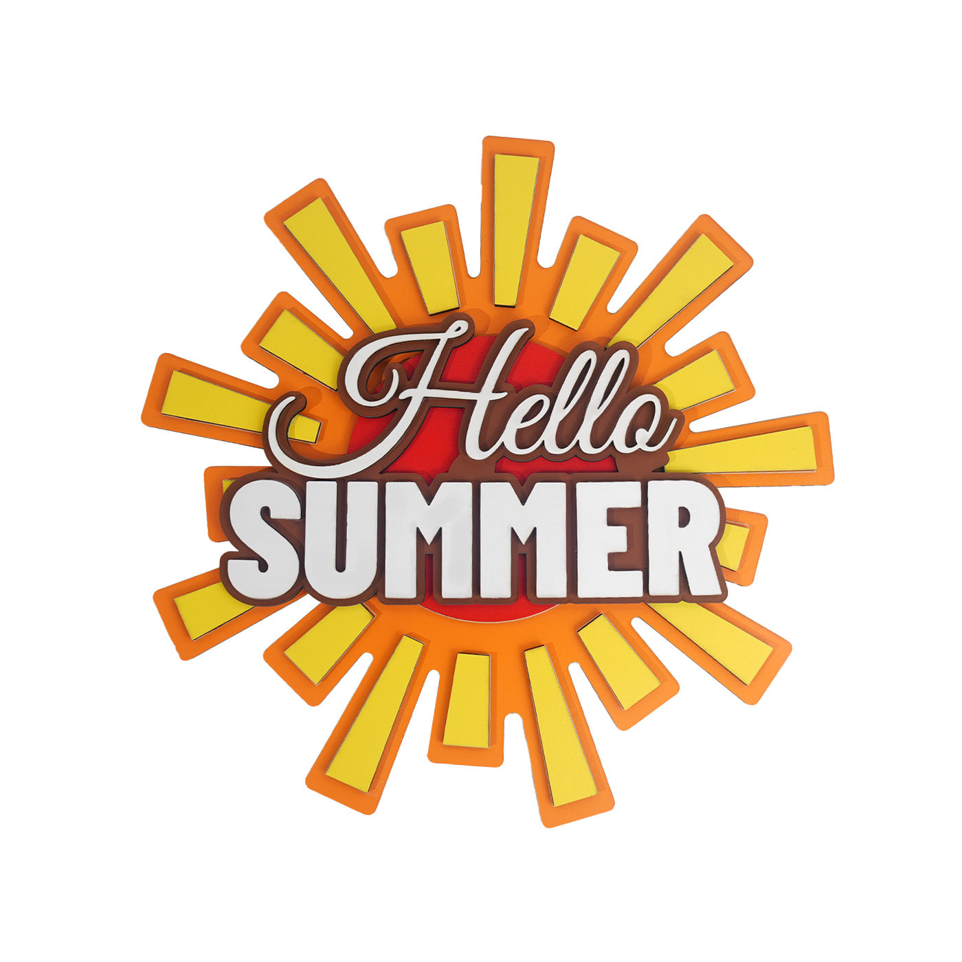 Summer Wooden Wall Art Deco