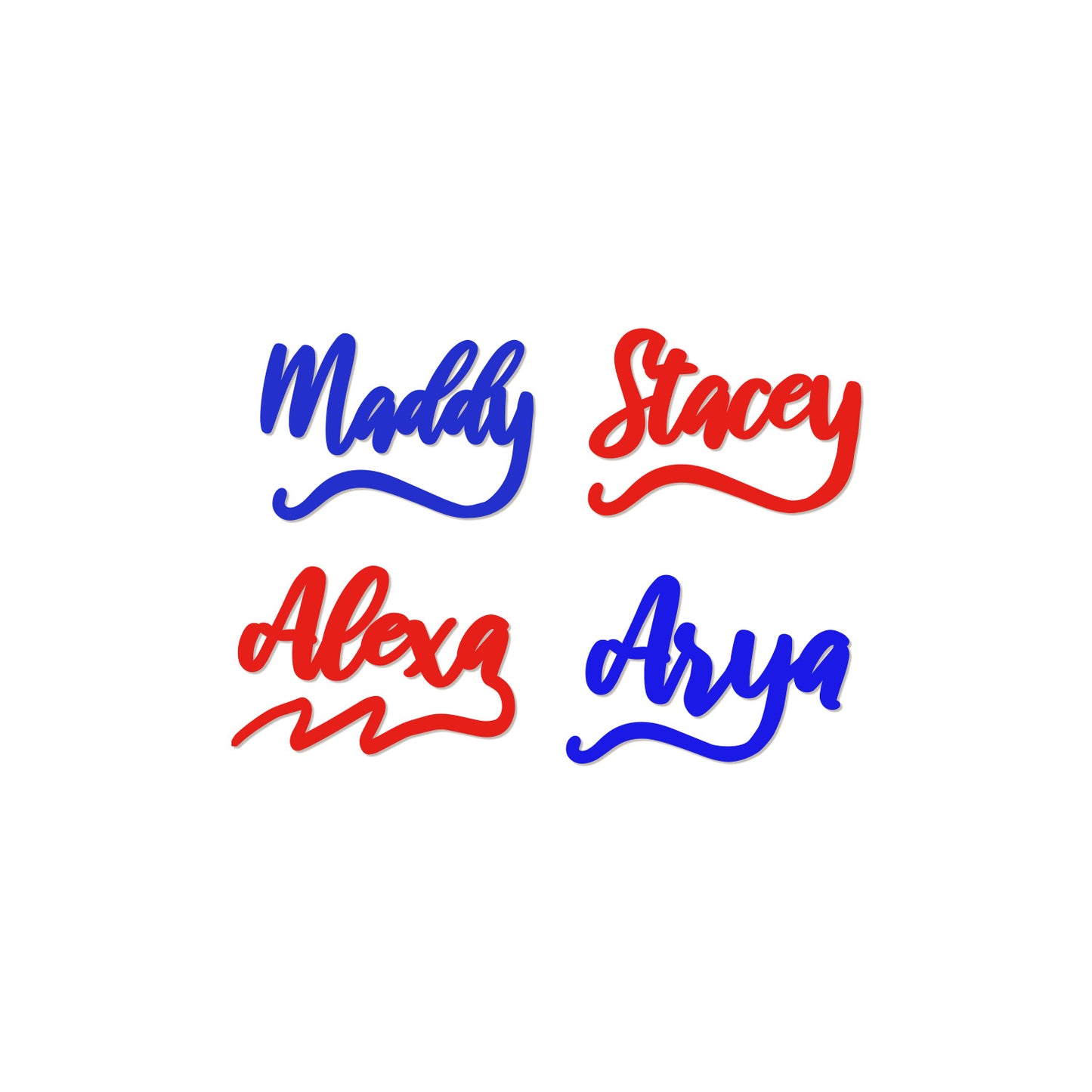 Acrylic Name Tag Label