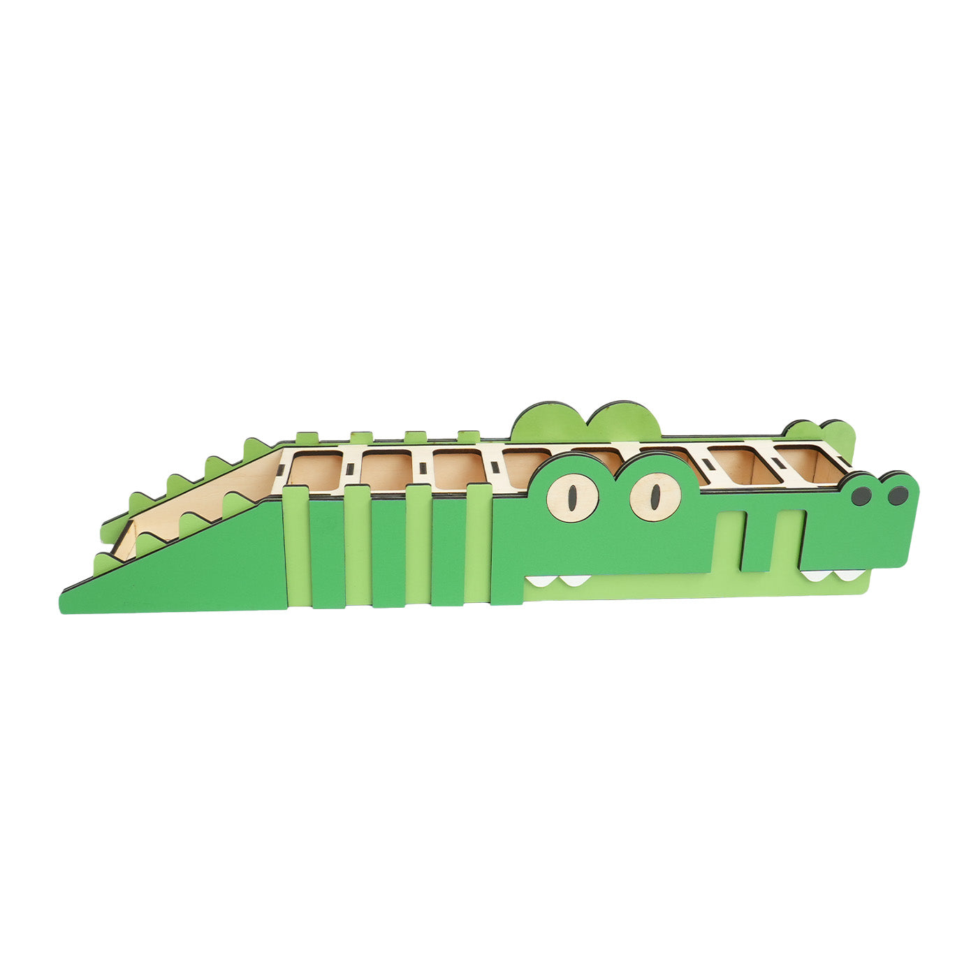 Cute Crocodile wooden pen holder