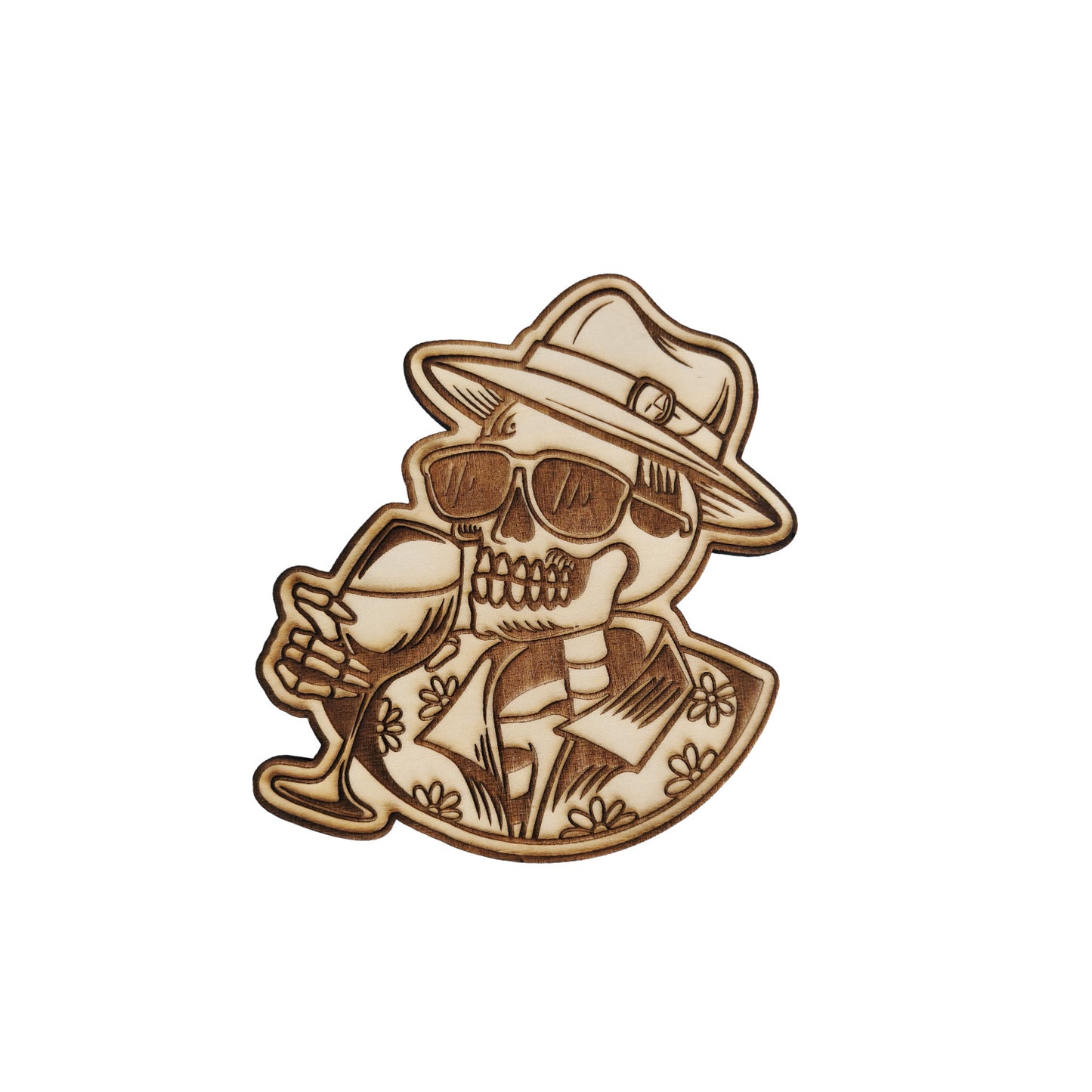 Halloween Skull Deep Engraving