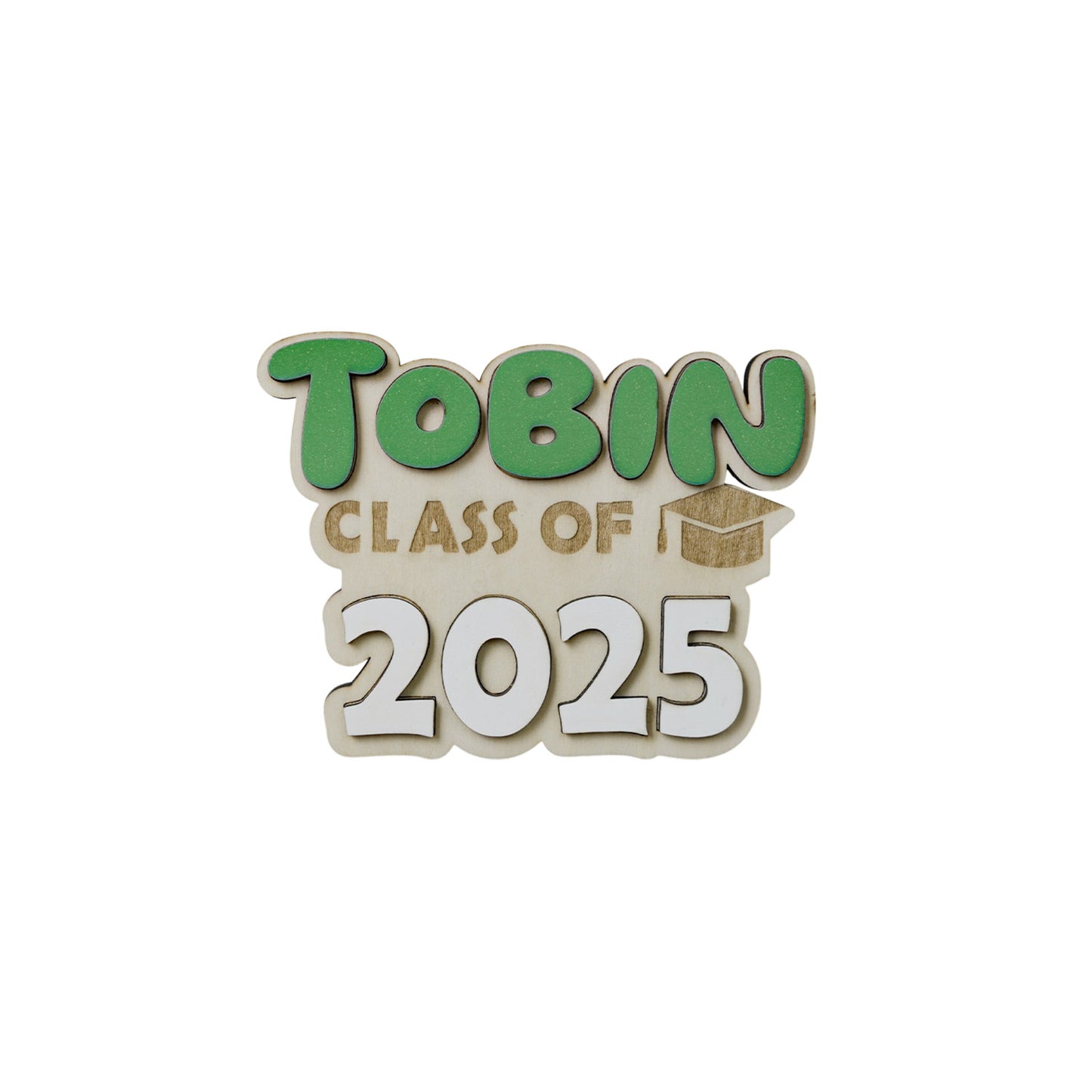 School Season 2025 Wooden Name Plaque