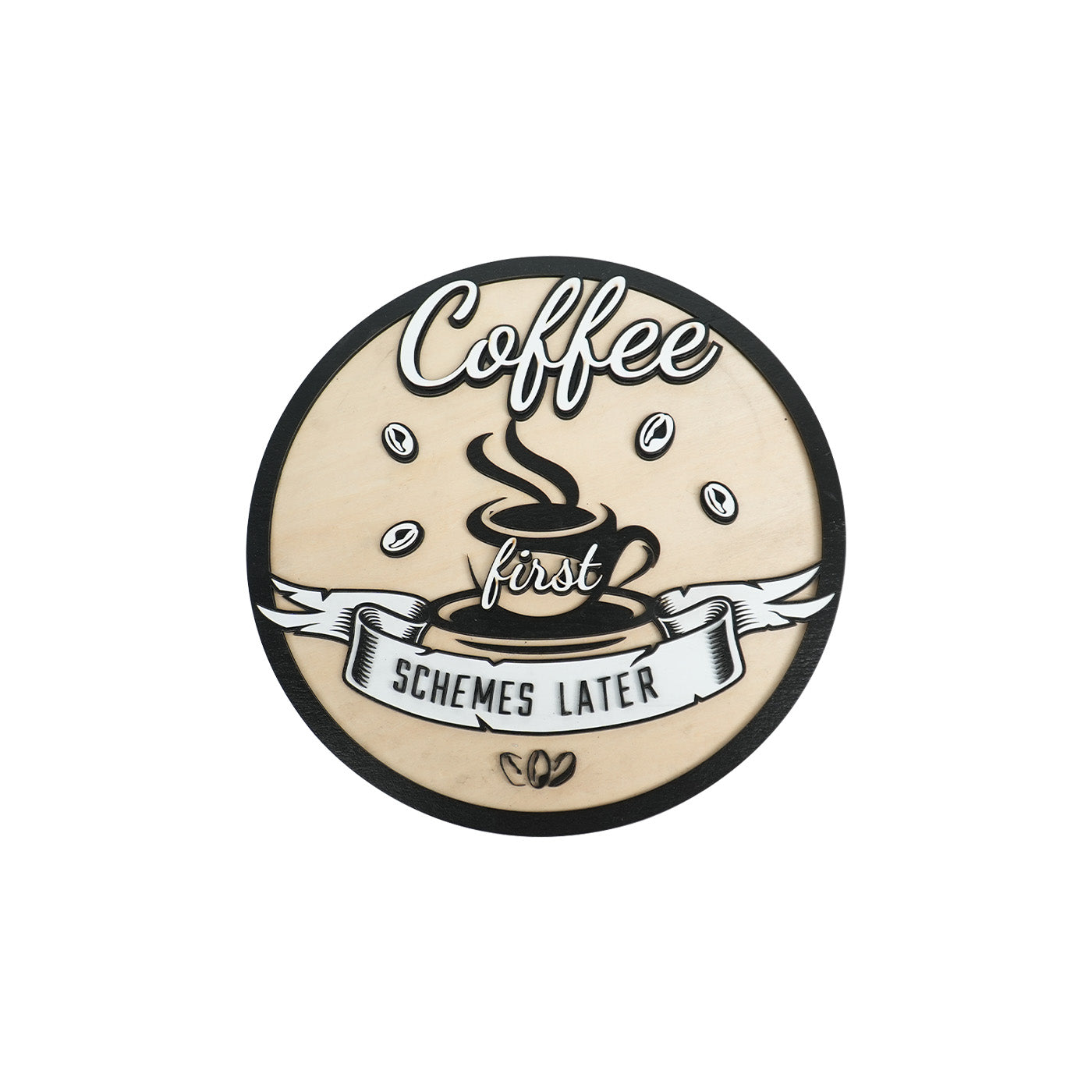 Wooden Coffee Shop Wall Sign Decoration