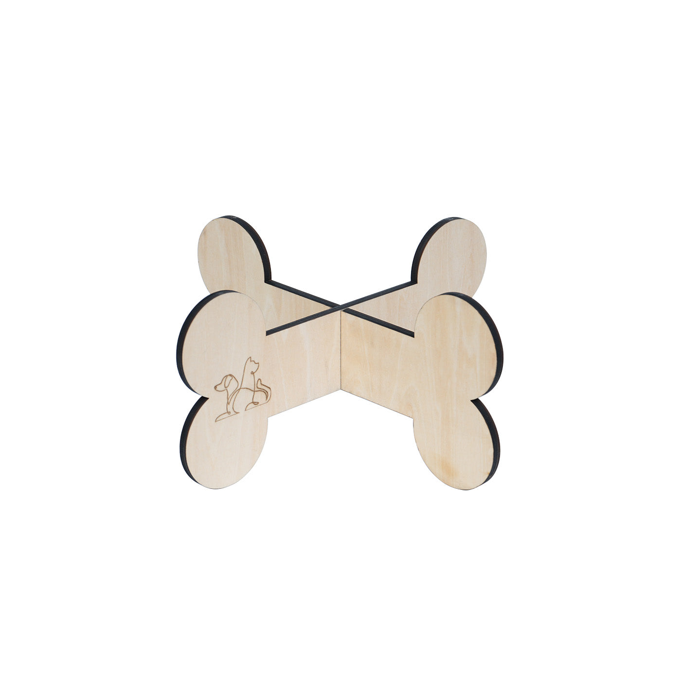 Bone Shaped Pet Bowl Holder