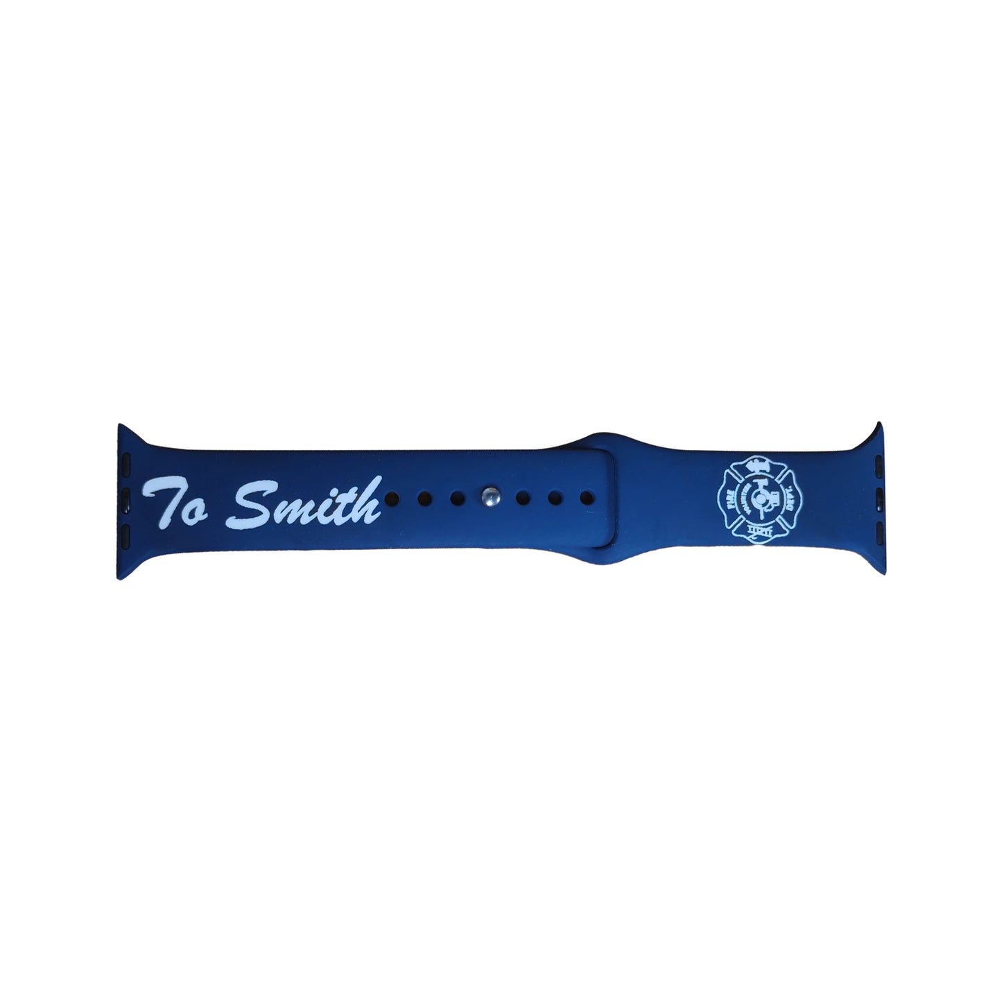 Father's Day Firefighter Engraved Silicone Strap