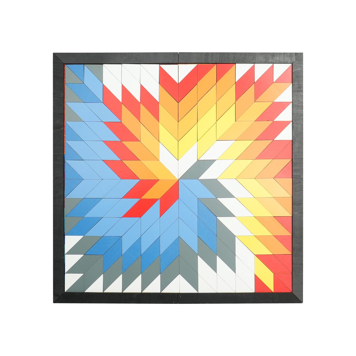 Wooden Colorful Geometric Decorative Wall Art