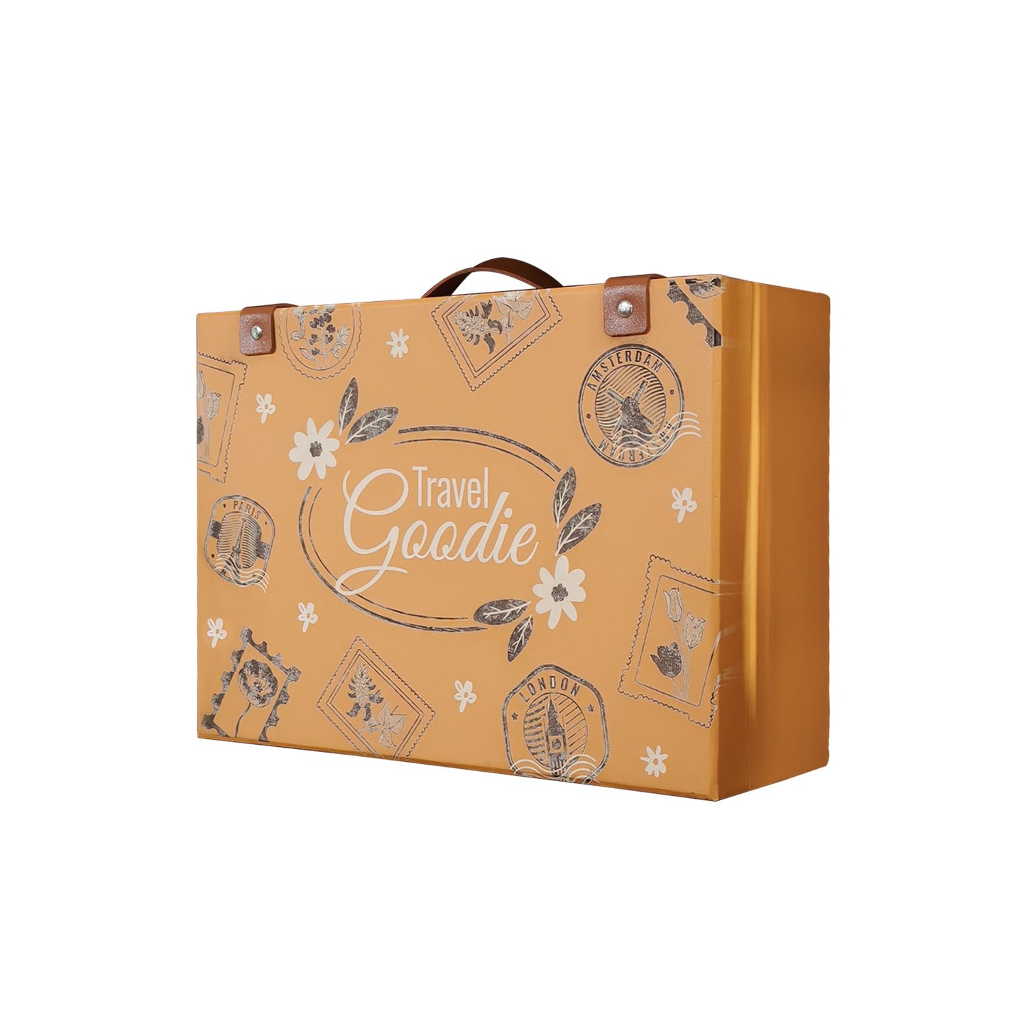 Spring Theme Leather Suitcase Engraving