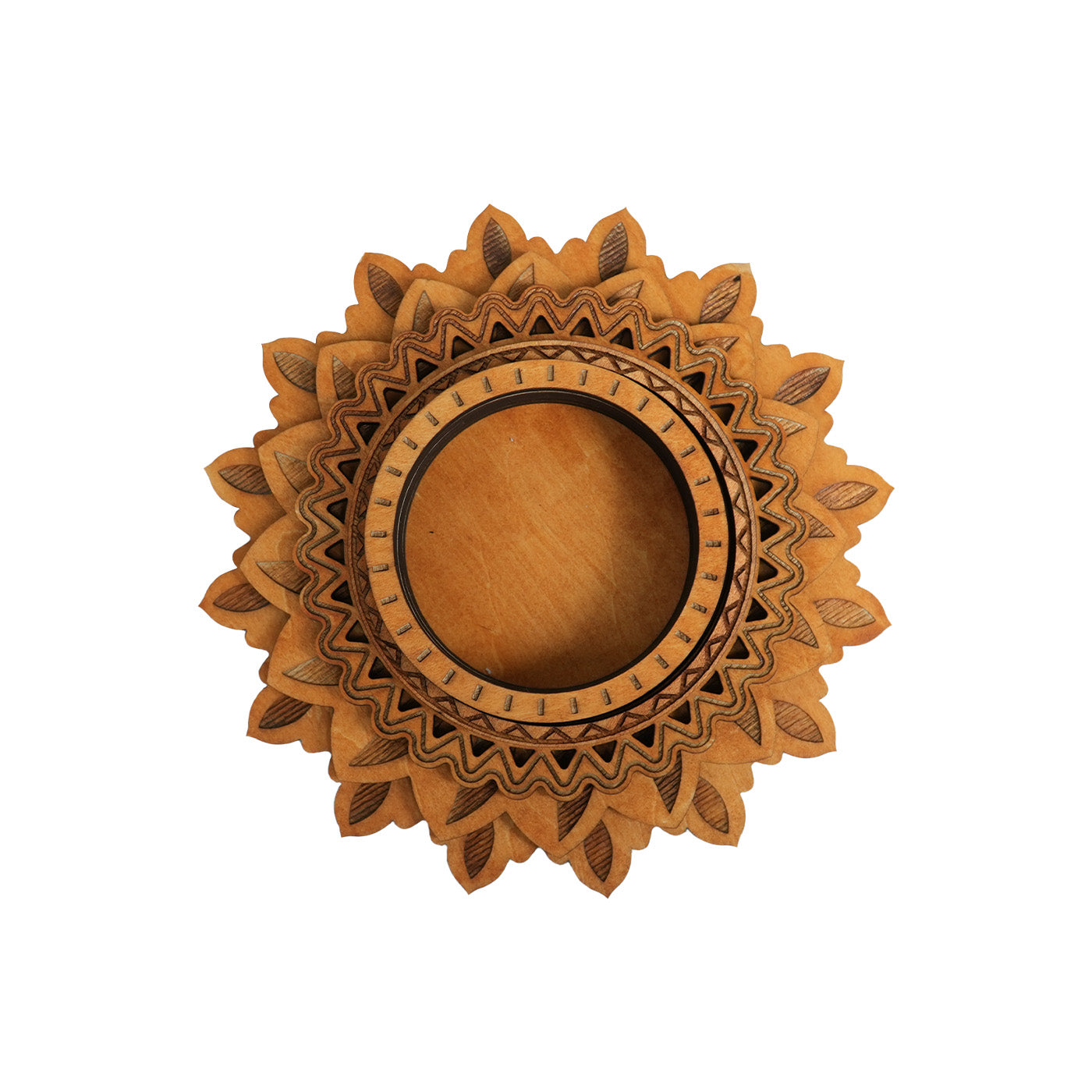 Wooden Crystal Placement Base