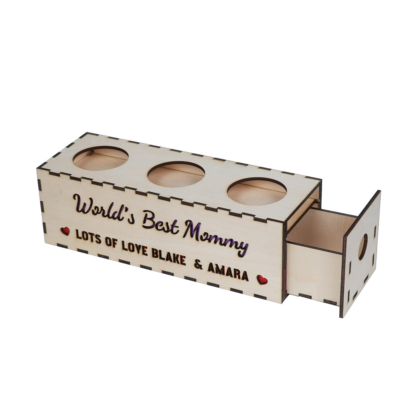 Mothers Day Wooden Candle Holder