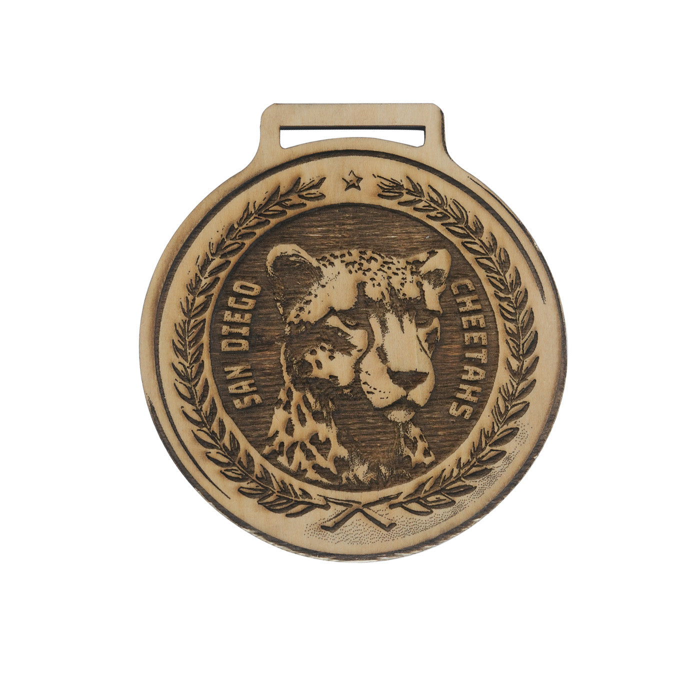 Cheetah Deep Engraved Medal