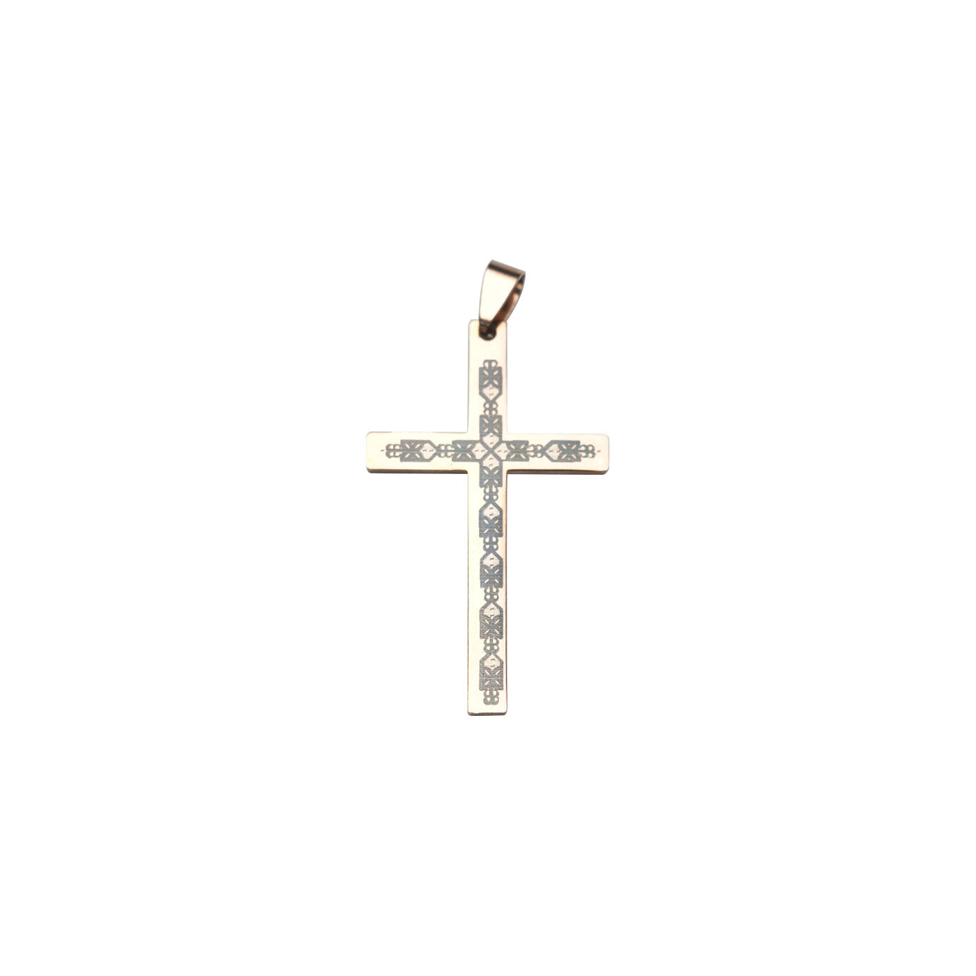 Metal Cross Pendant Engraving